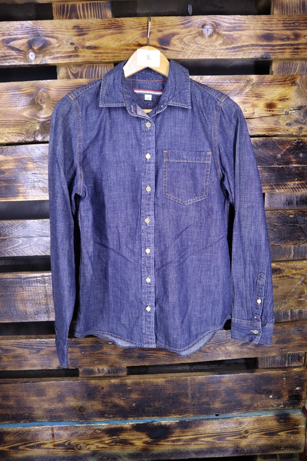TOMMY HILFIGER - JEANS CAMICIA DONNA WOMAN SHIRT TG S