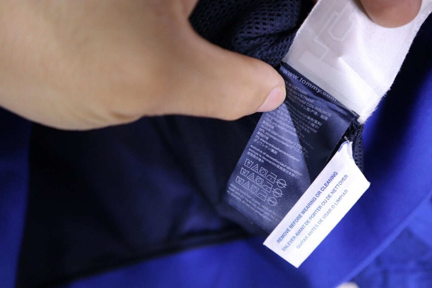 TOMMY HILFIGER - Giubbotto Giubbino Jacket Giacca TG.M Uomo Man Blue