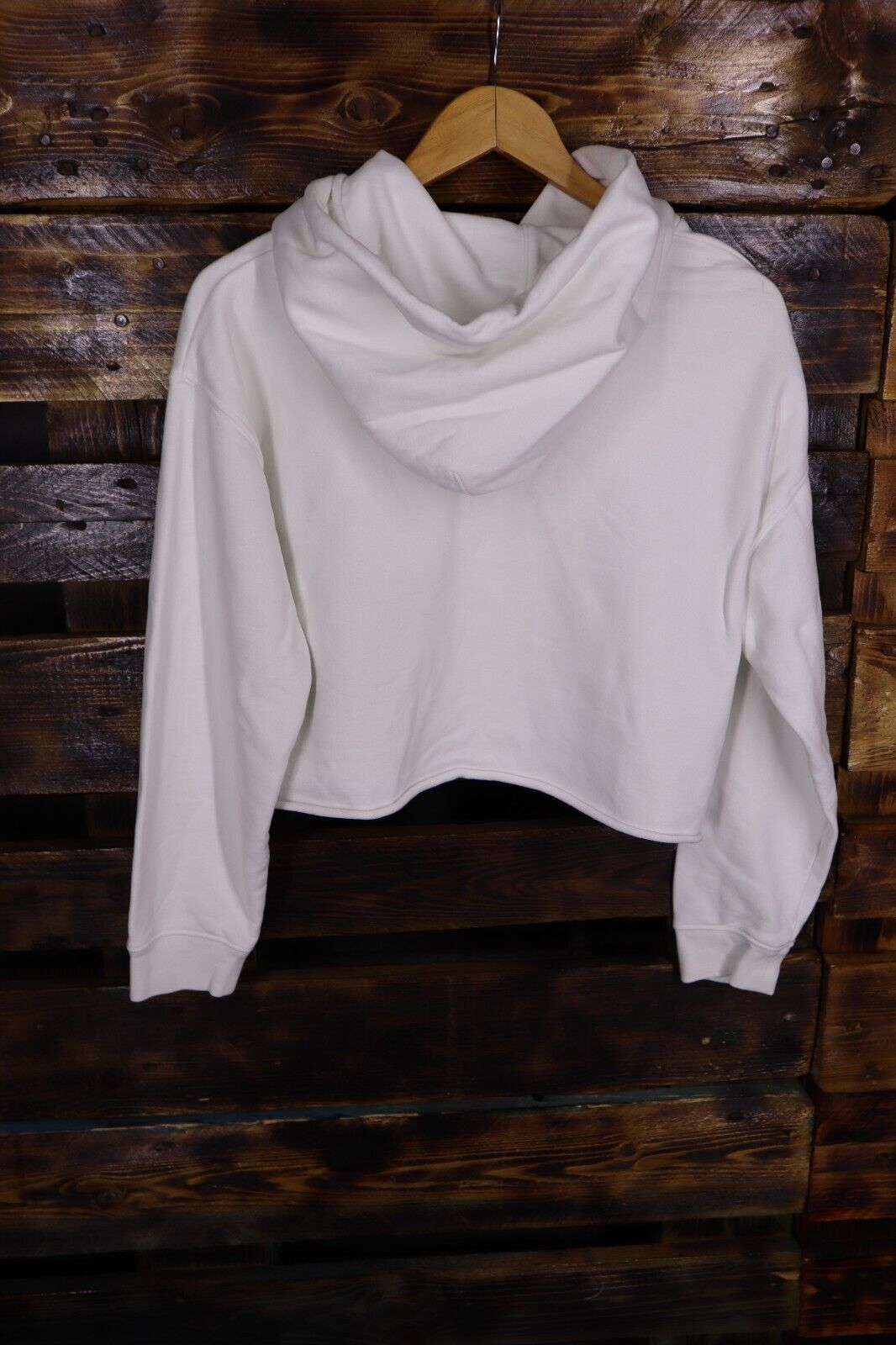 MAGLIA FELPA FELPE DONNA LEVIS COTONE BIANCO ORIGINALE PE TG S