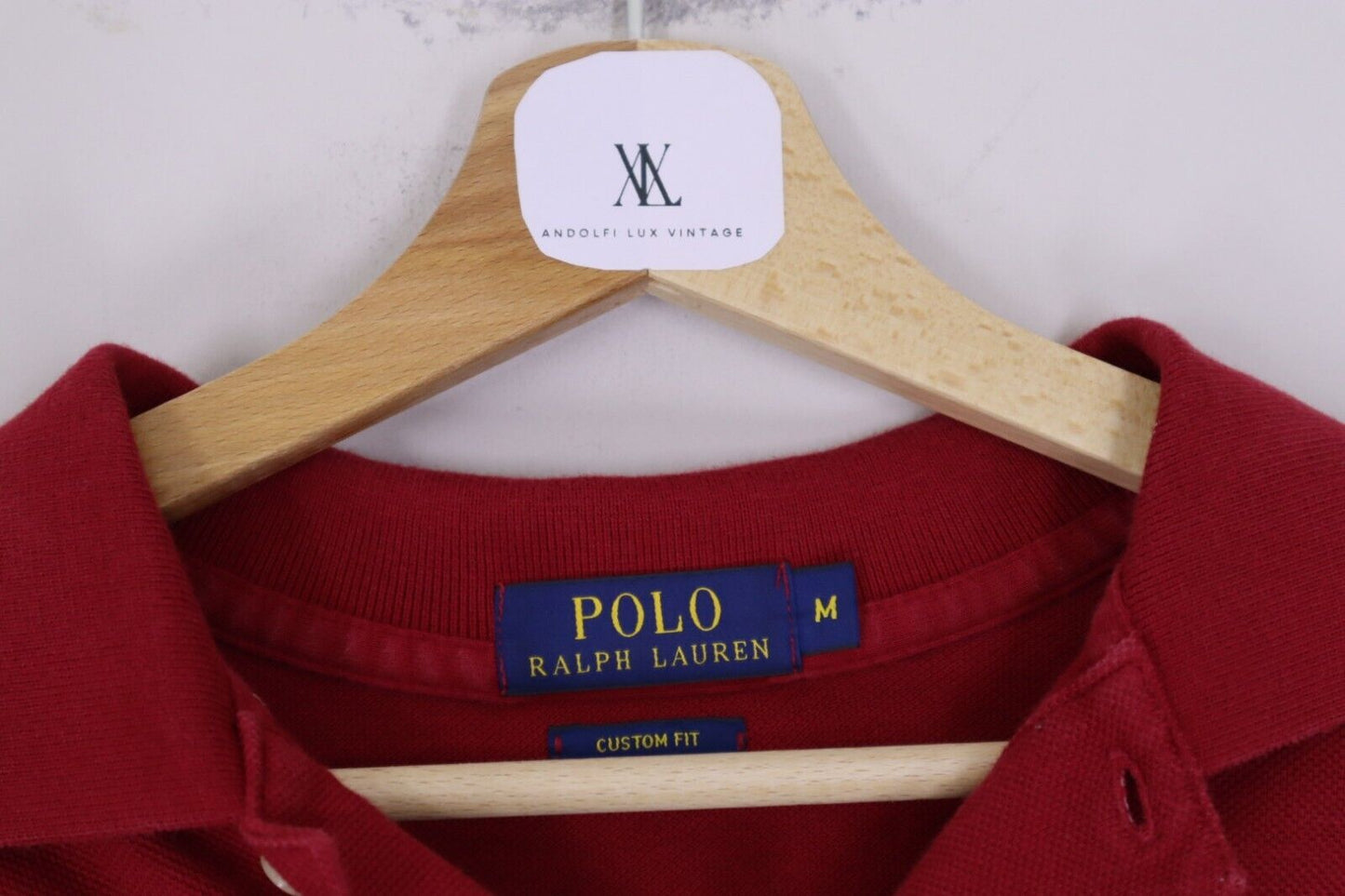 Ralph Lauren Uomo - Polo A Maniche Lunghe TG M EXCLUSIVE COLLECTION CUSTOM FIT