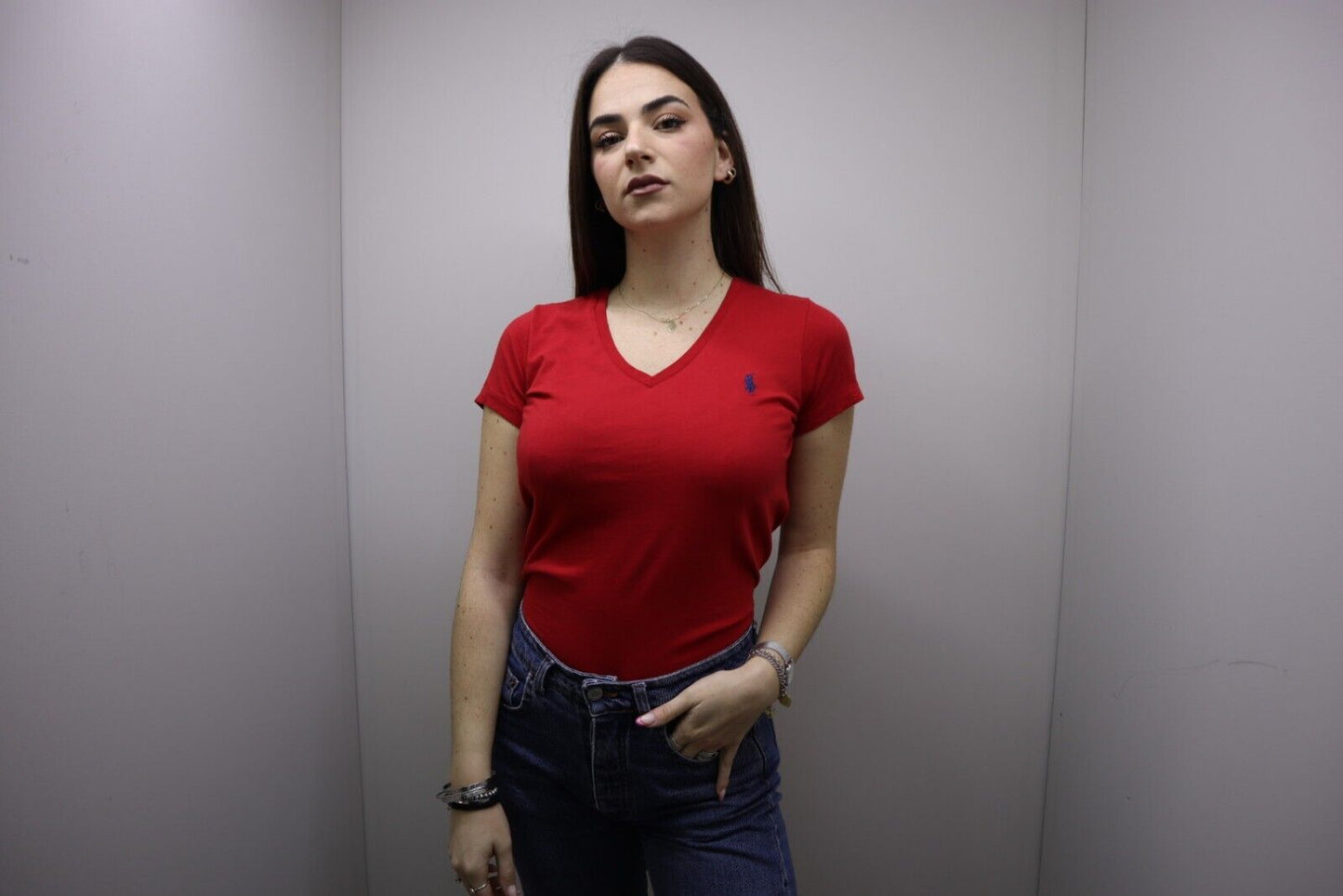 Polo Ralph Lauren - Donna T-Shirt Maglia TG M SIZE M