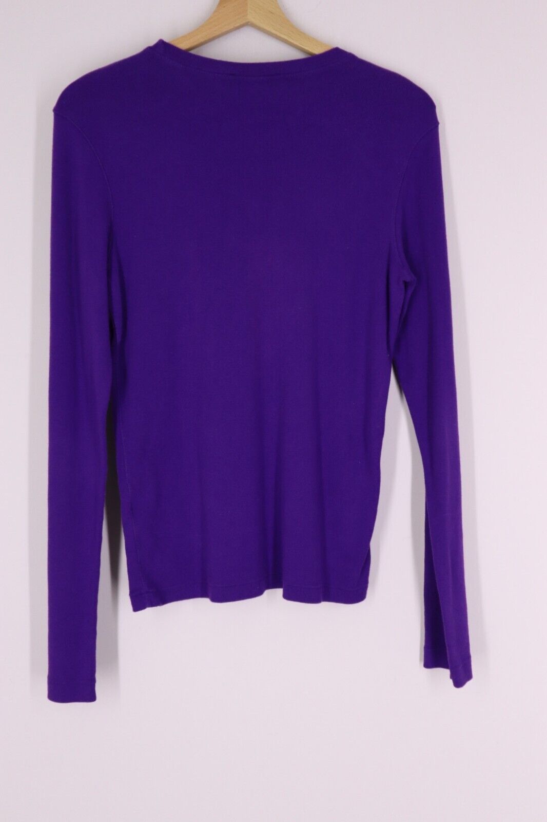 Ralph Lauren Donna - Maglia a Maniche Lunghe Cotone Woman Logo TG. L