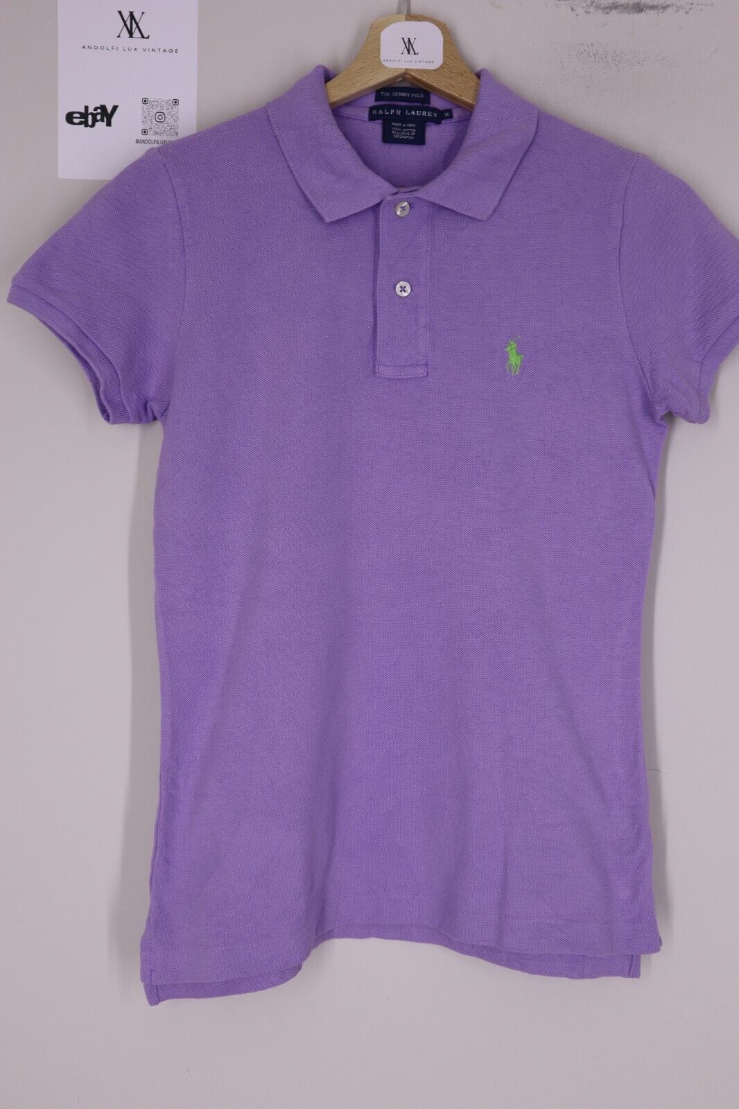 Ralph Lauren - T-Shirt Donna Cotone Woman Logo TG M SIZE M Manica corta