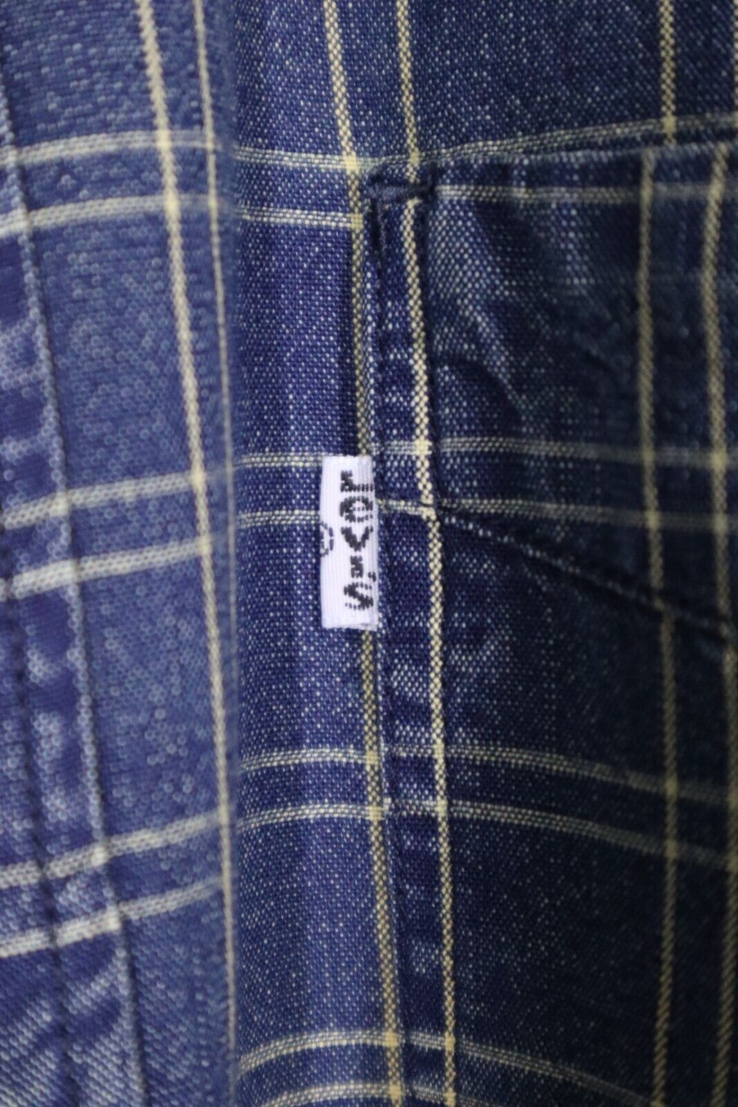 Levis - Camicia Uomo Comfort Blu Notte Cotone Manica lunga Pre Owned TG XL