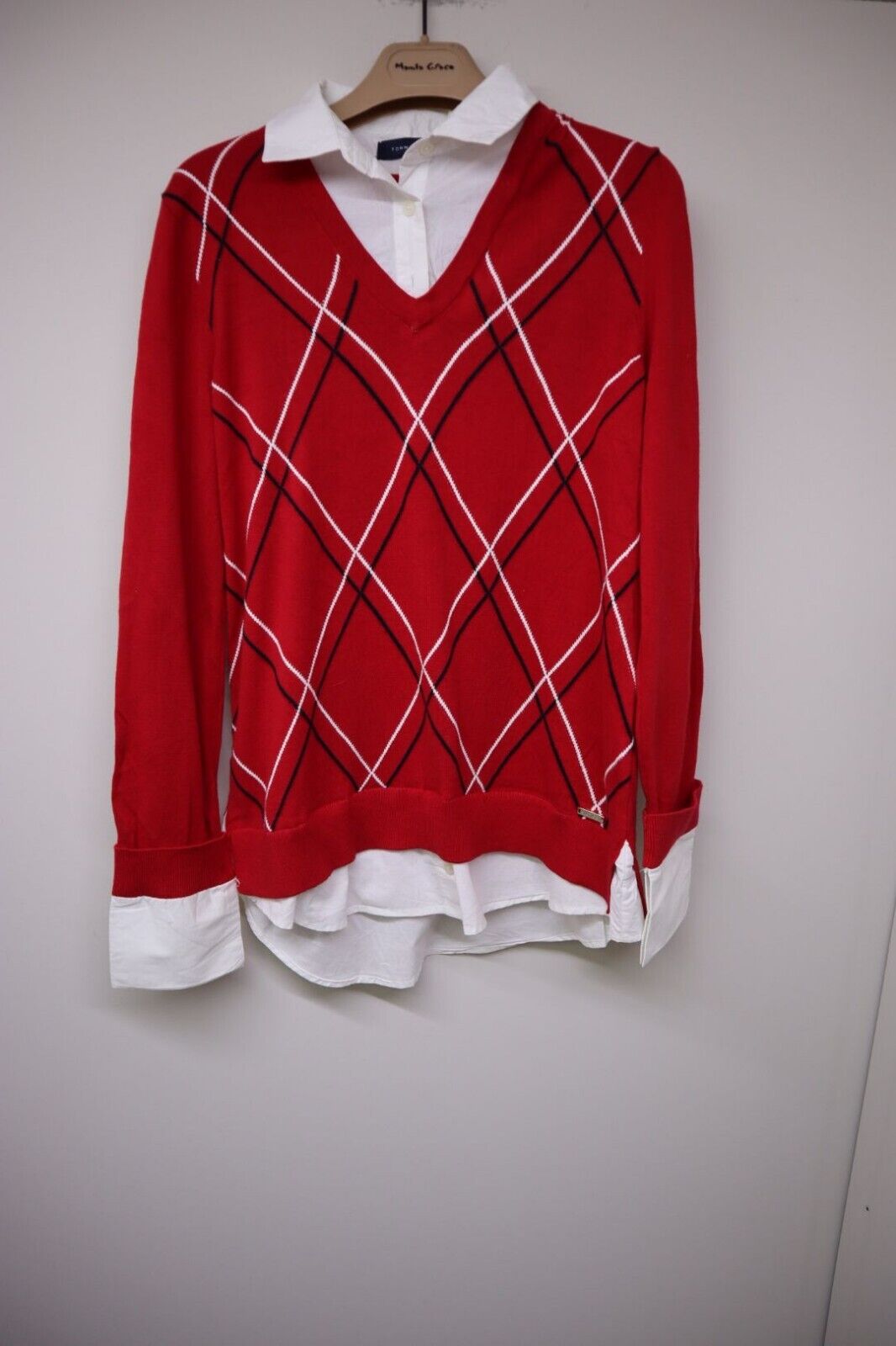 TOMMYHILFIGER - Maglione Donna TG XL Maglioncino + Camicia Pullover Shirt