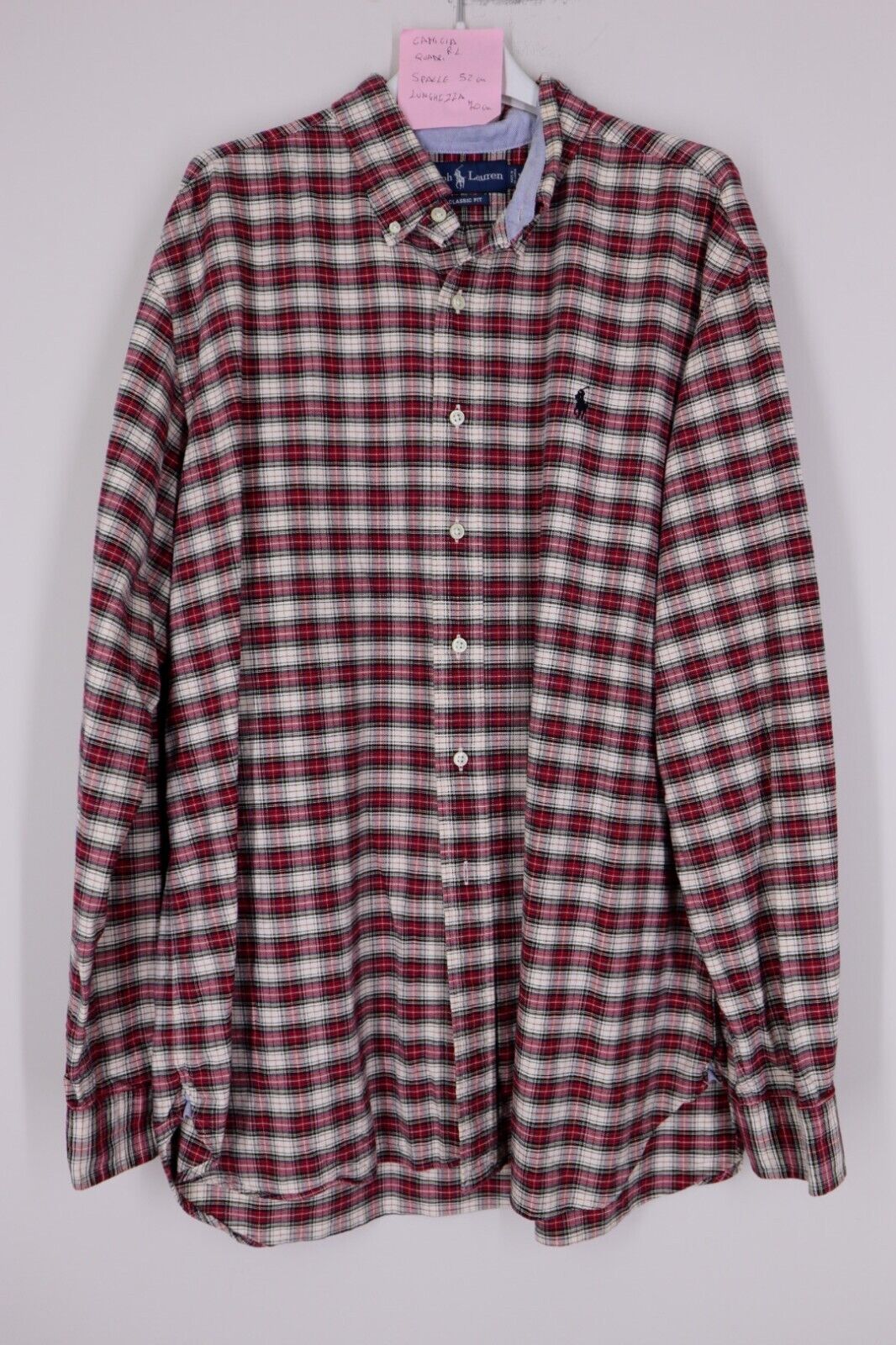 RALPH LAUREN - CAMICIA UOMO MAN SHIRT TG. XL SIZE XL CLASSIC FIT