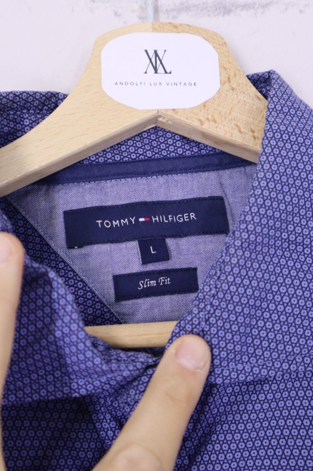 Tommy Hilfiger - CAMICIA UOMO MAN SHIRT SLIM FIT TG L