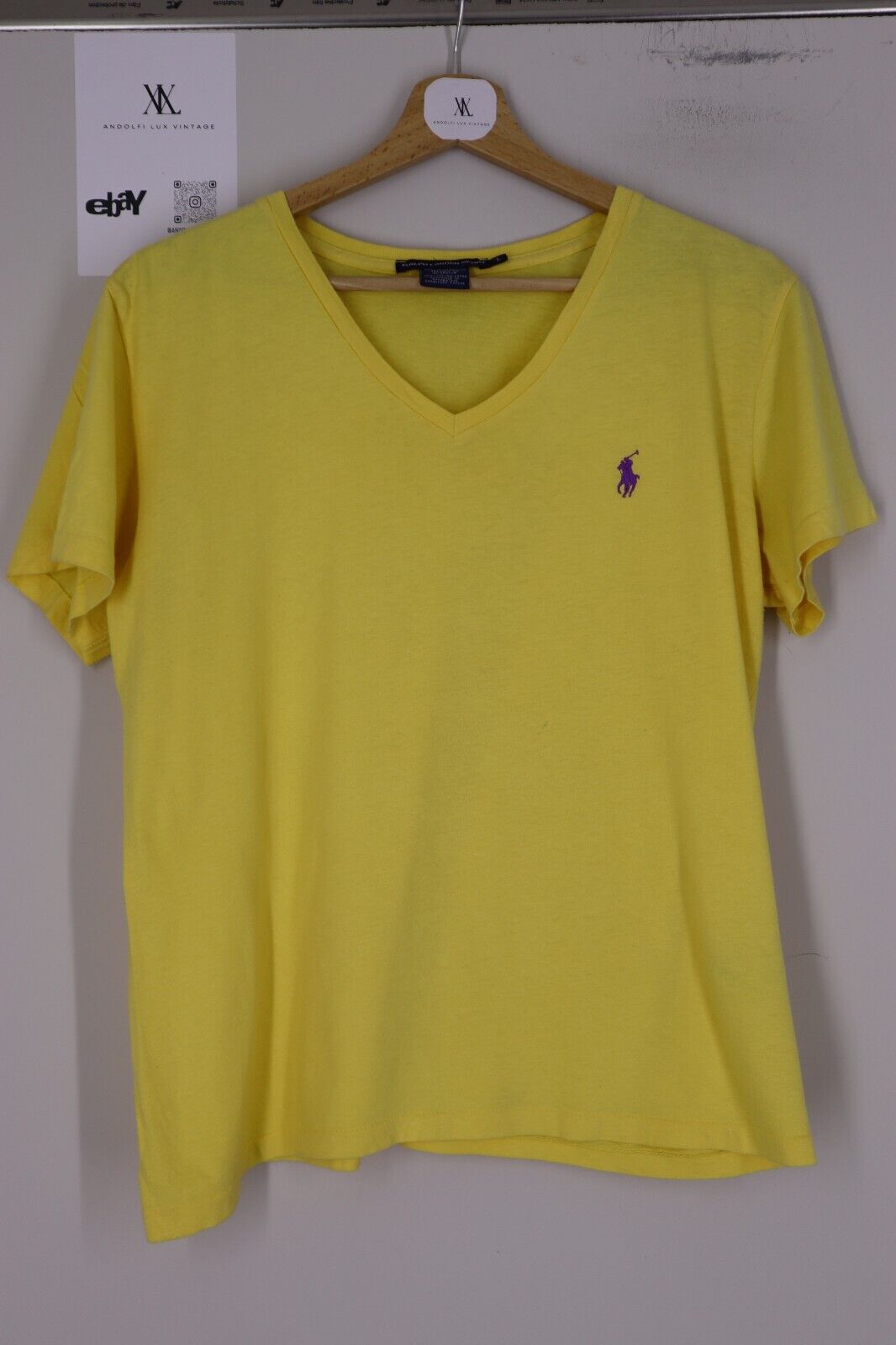 Ralph Lauren - T-Shirt Donna Cotone Woman Logo TG L SIZE L Manica corta