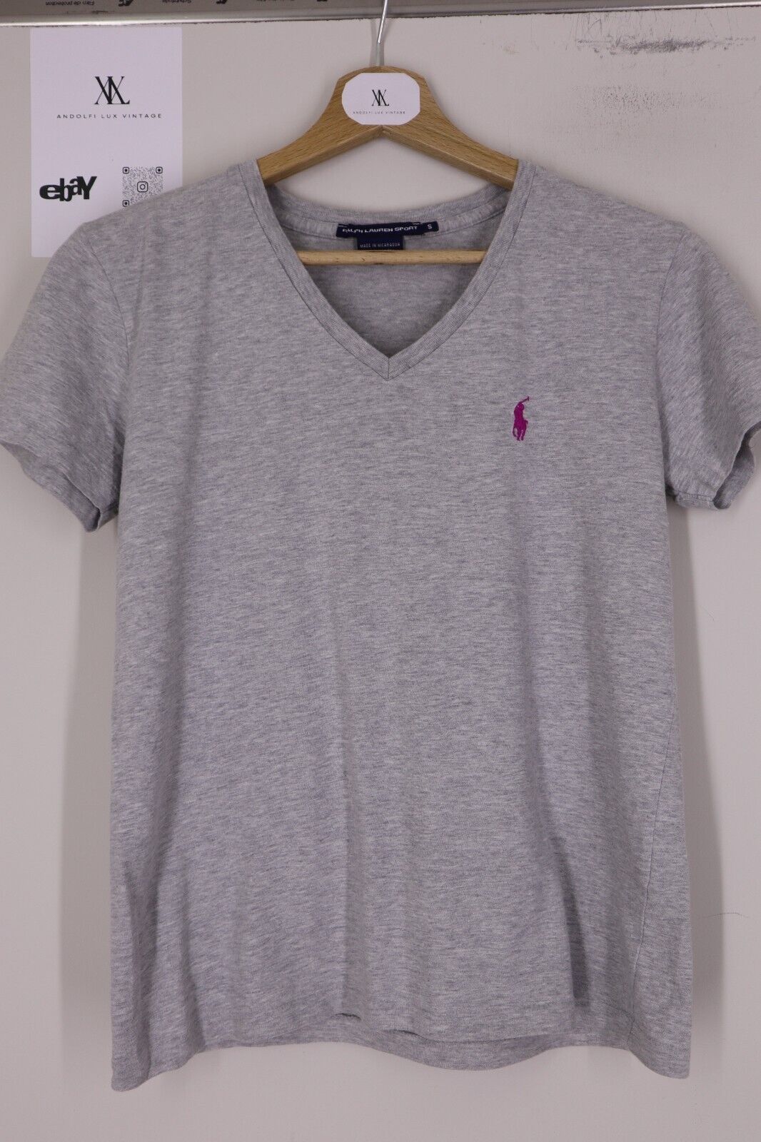 Ralph Lauren - T-Shirt Donna Cotone Woman Logo TG S SIZE S Manica corta