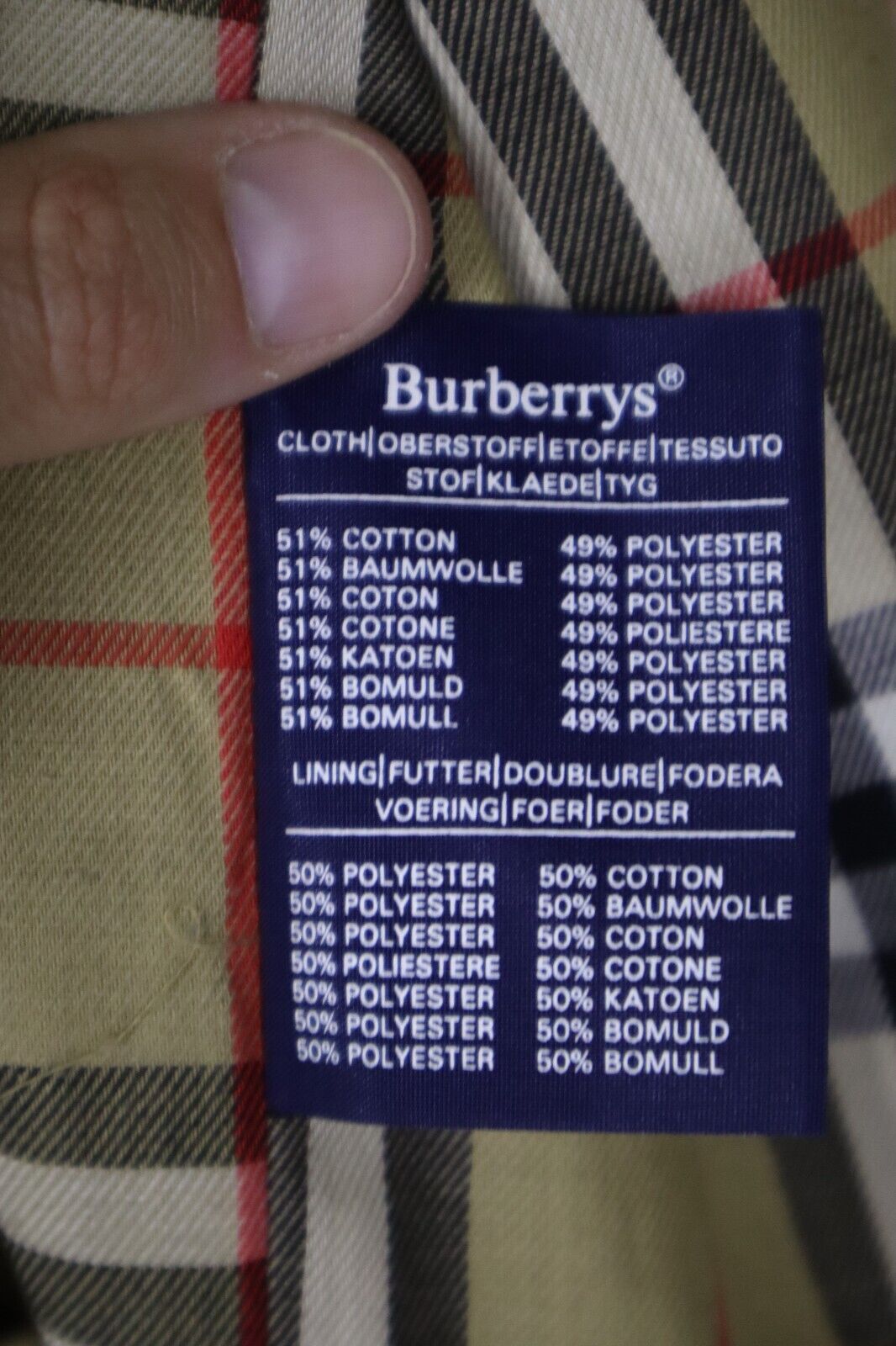 Trench Burberry Uomo Vintage in Ottime Condizioni TG 52 REG