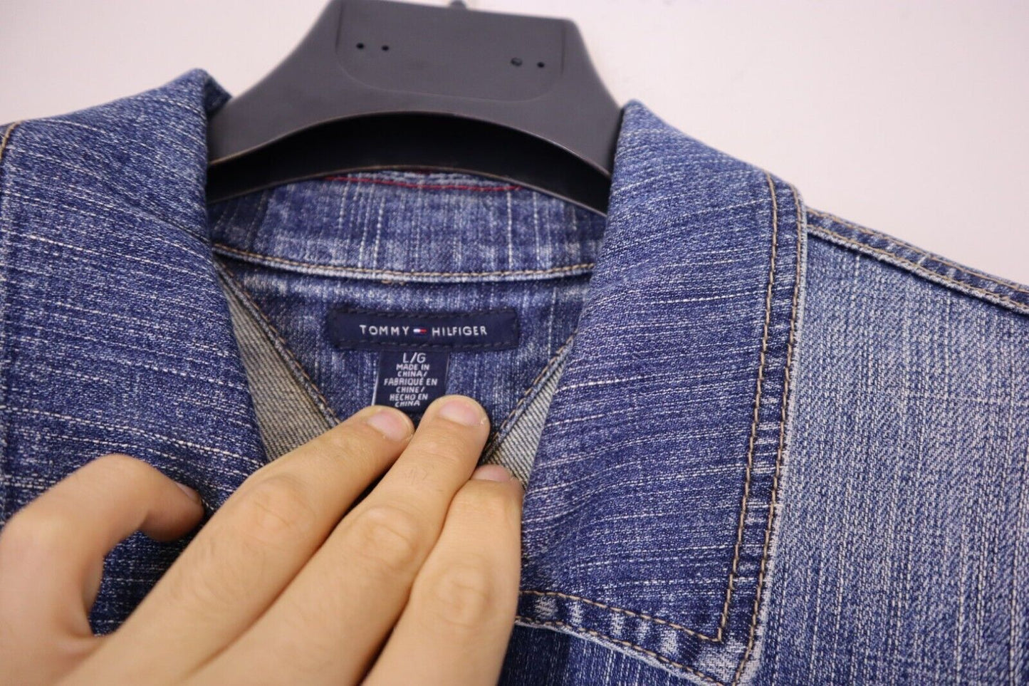 TOMMY HILFIGER - JEANS CAMICIA DONNA WOMAN SHIRT TG.L