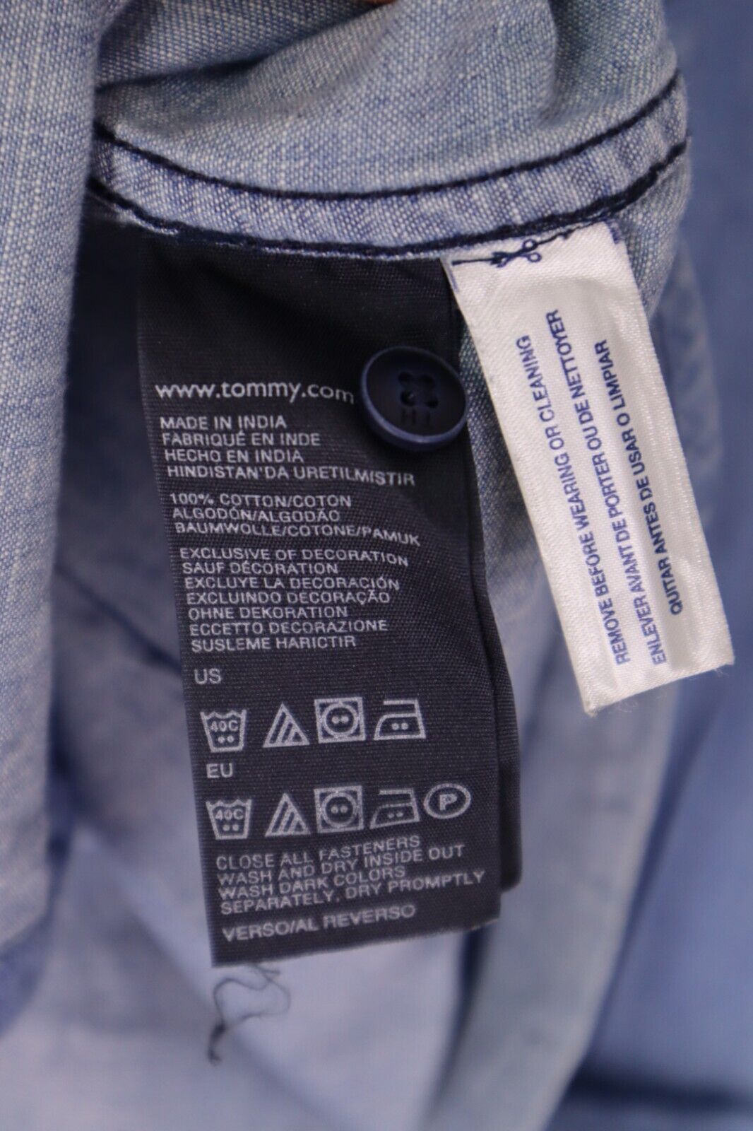 TOMMY HILFIGER - JEANS CAMICIA DONNA WOMAN SHIRT TG.XS