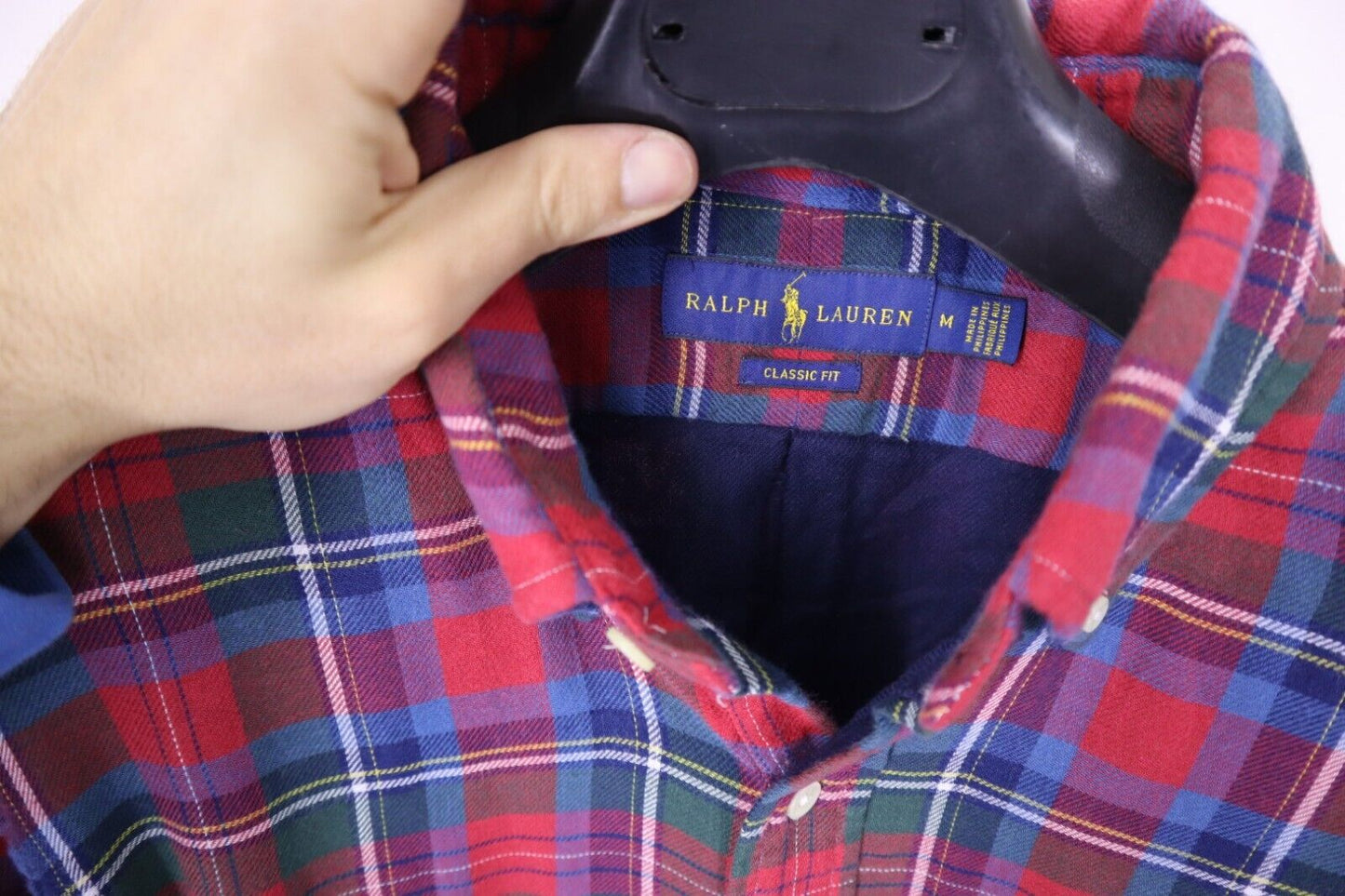 RALPH LAUREN - CAMICIA UOMO MAN SHIRT TG.M SIZE M CLASSIC FIT SCOZZESE
