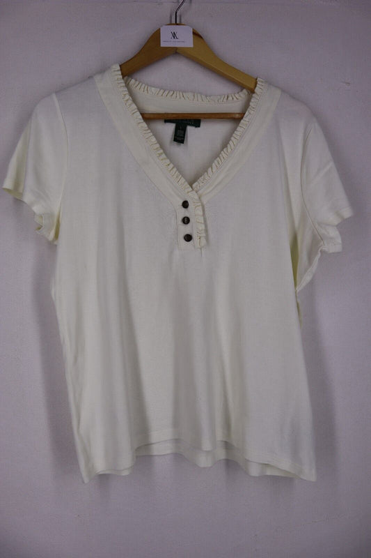 Polo Ralph Lauren - Donna T-Shirt  Maglia TG L SIZE L