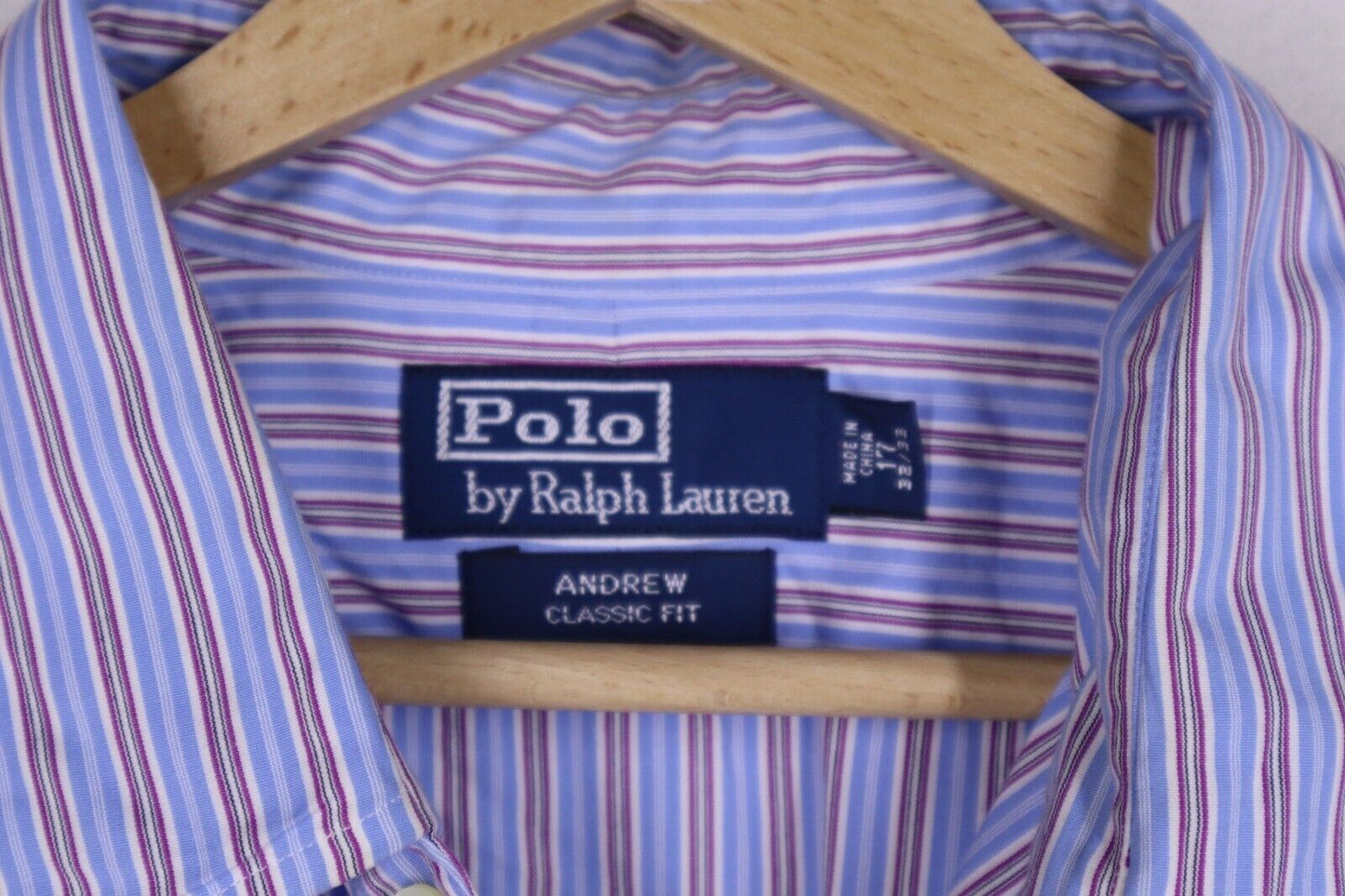 RALPH LAUREN CAMICIA UOMO MAN SHIRT TG 17 - 1/2 ( SIZE XL)