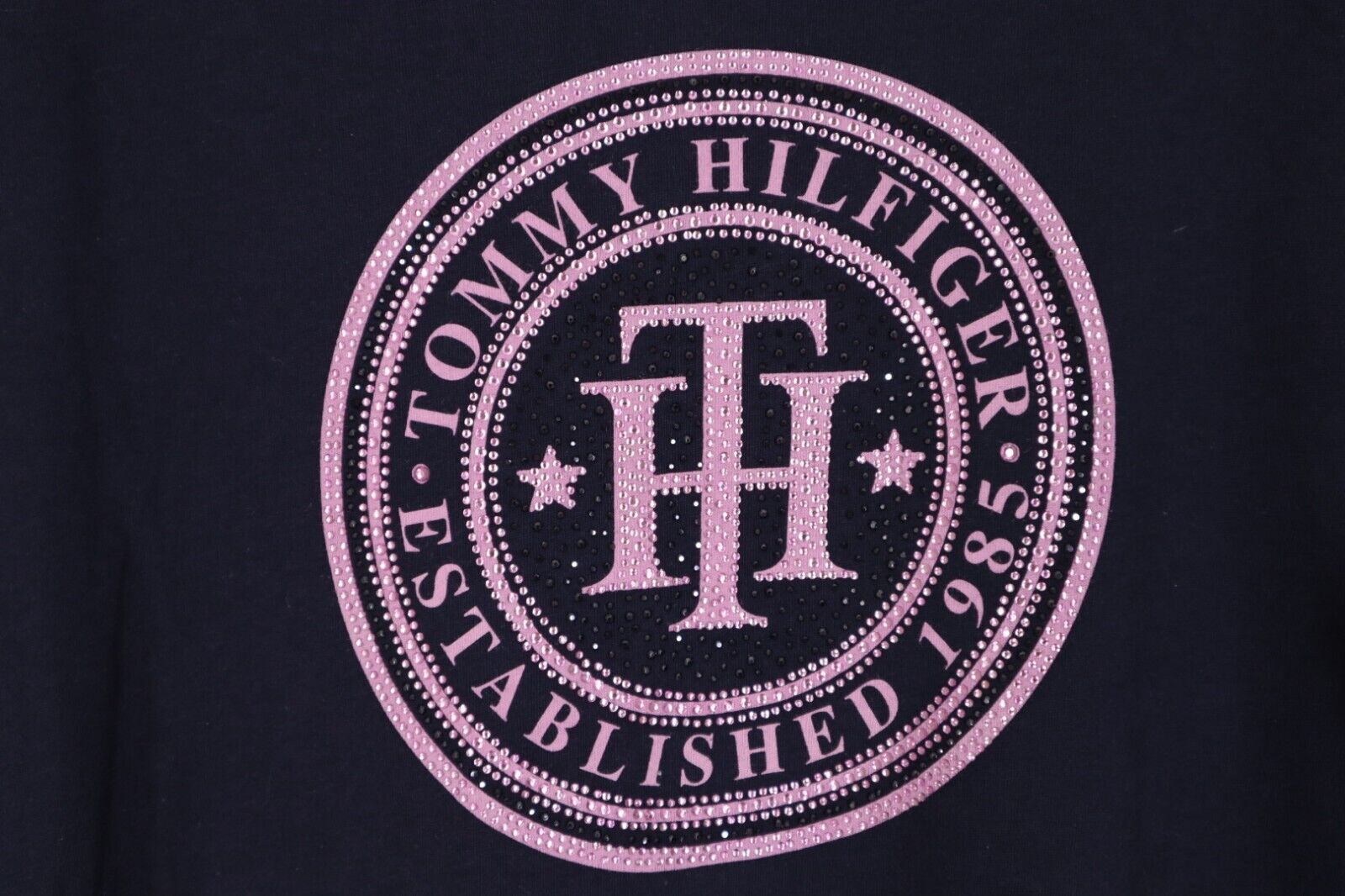 TOMMY HILFIGER T-Shirt Logo maglietta donna con manica corta TG M