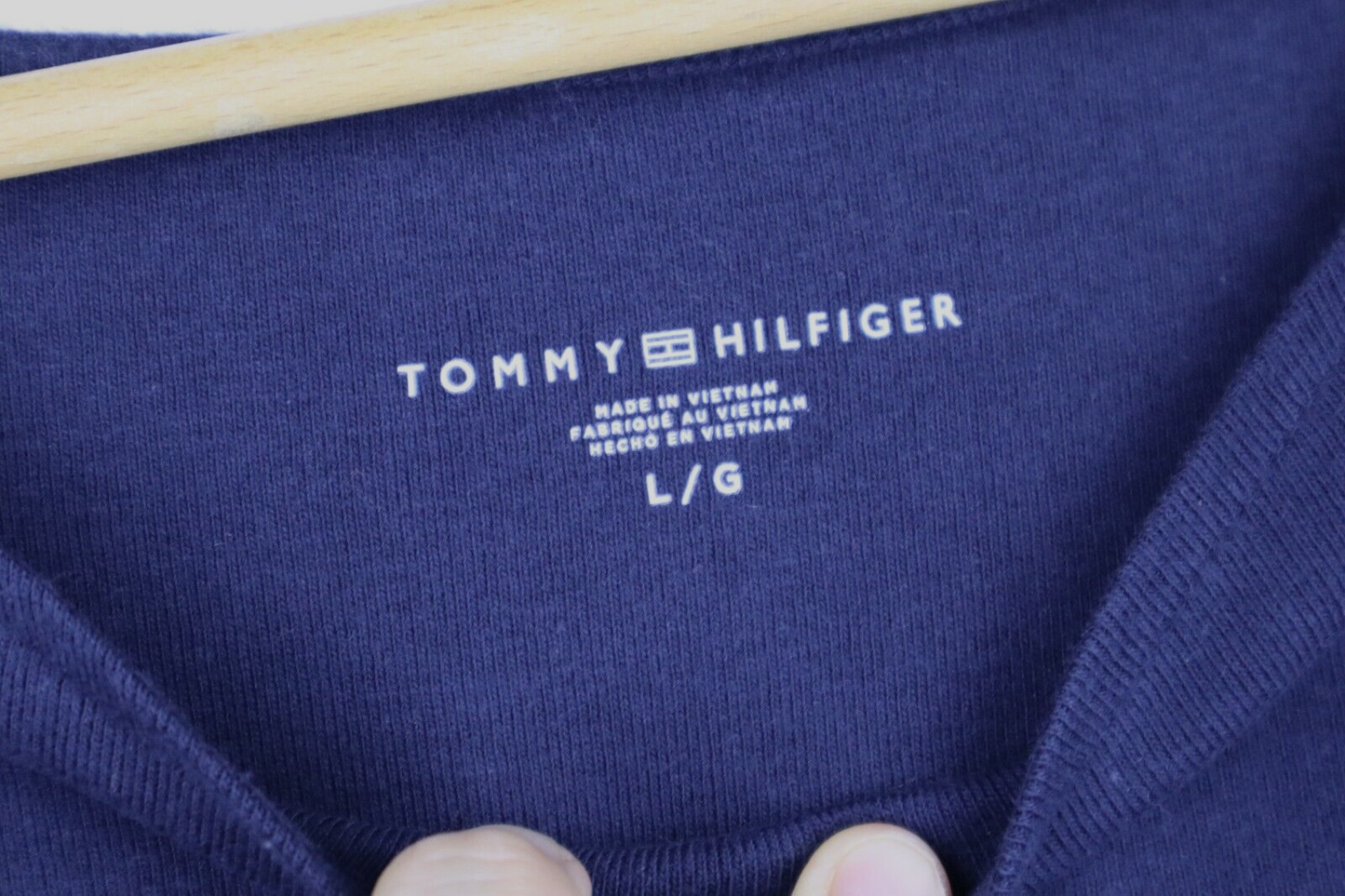 TOMMY HILFIGER T-Shirt Logo maglietta donna WOMAN TG L SIZE L con manica corta