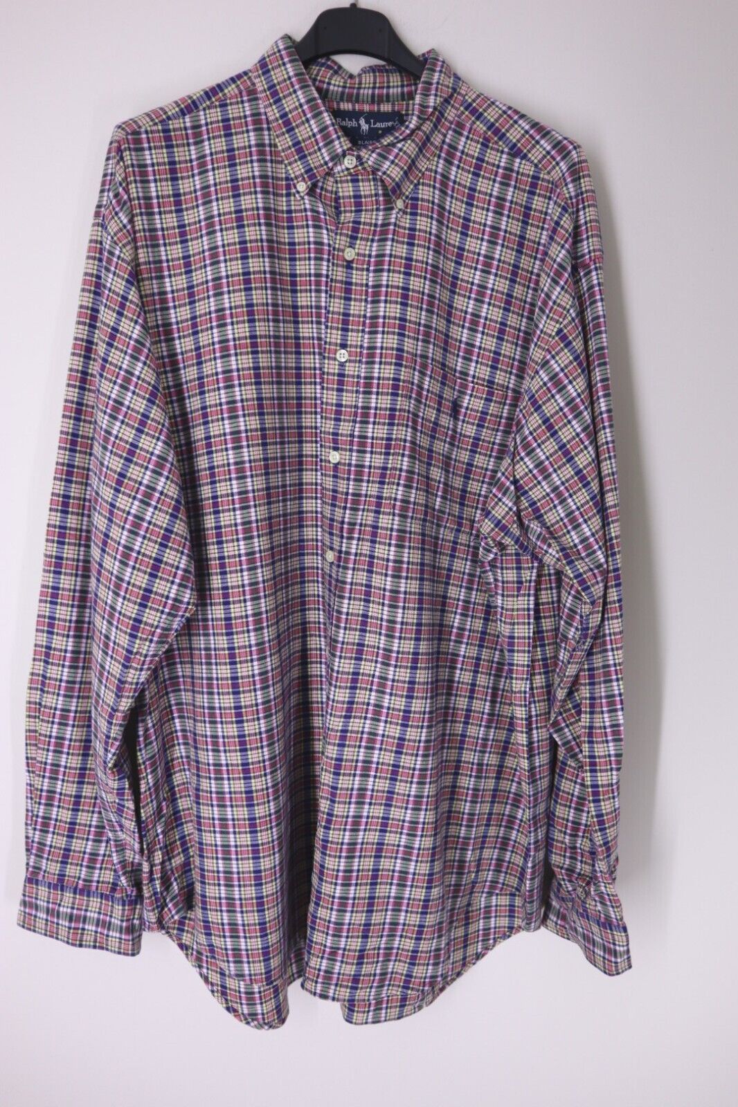 RALPH LAUREN CAMICIA UOMO MAN SHIRT TG.XL BLAIRE 100% COTTON LIKE 2XL