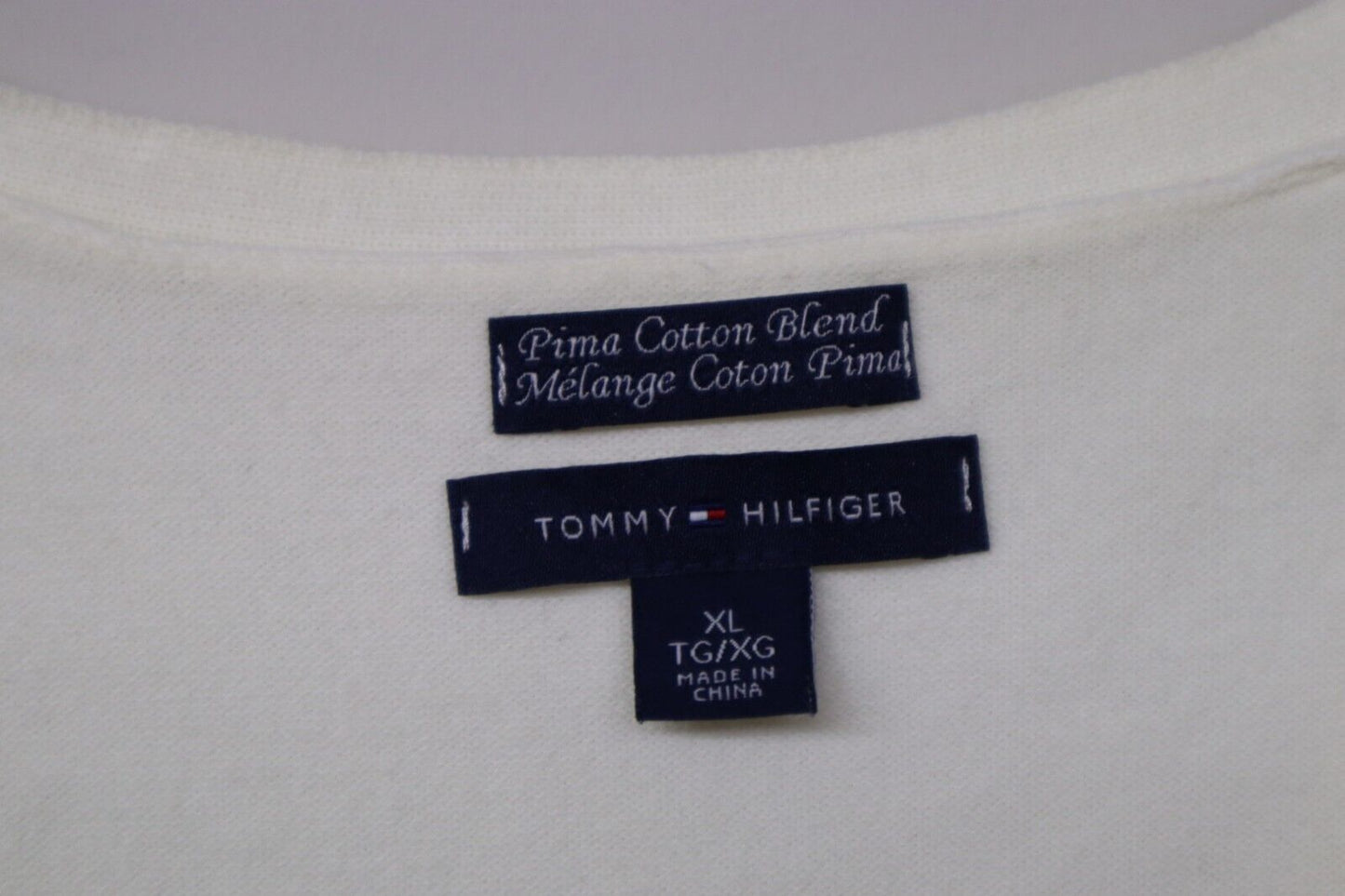 Tommy Hilfiger Maglione Donna Taglia XL Maglioncino Cotone Sweater Pullover Pull