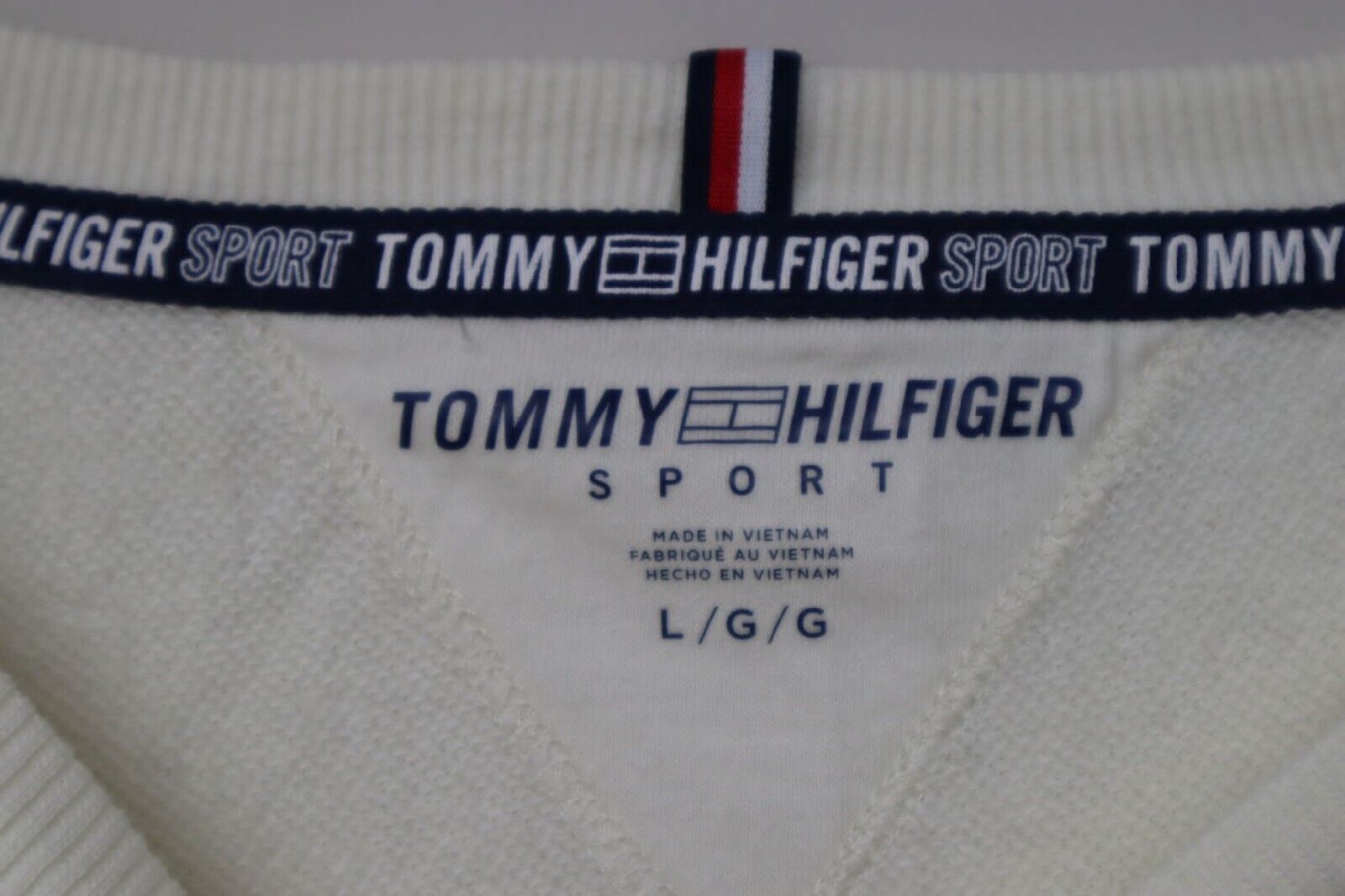 Tommy Hilfiger Maglione Donna Taglia L Maglioncino Cotone Sweater Pullover Pull