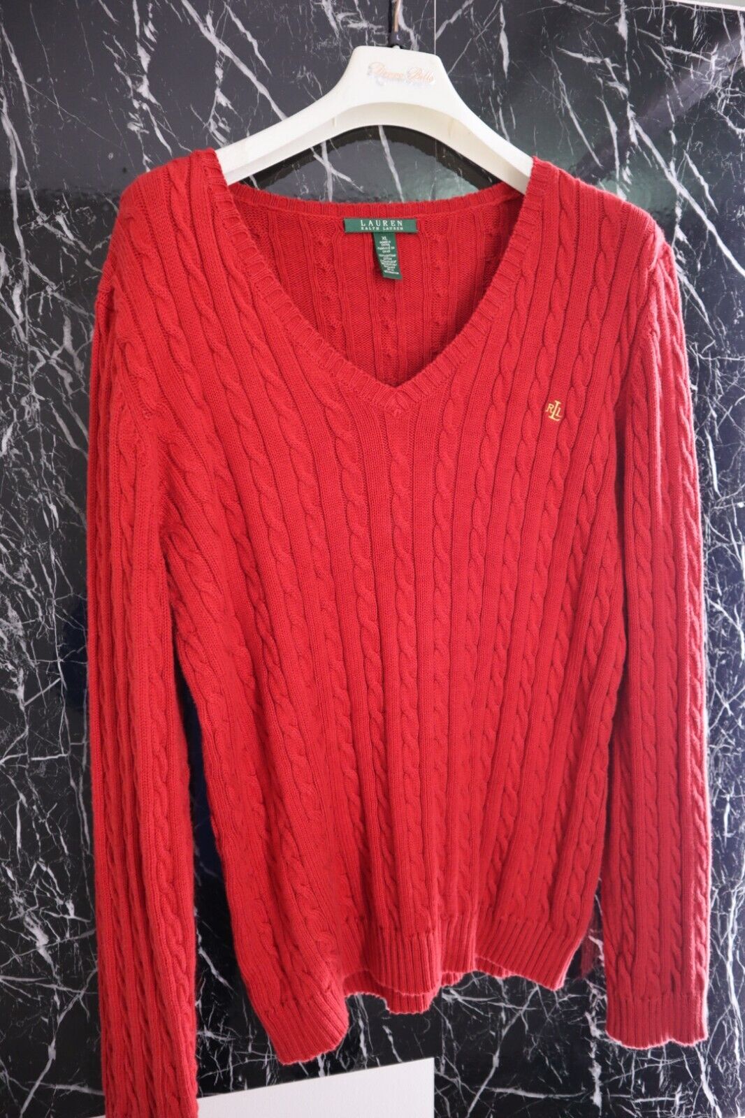 Maglione Ralph Lauren Donna Maglioncino Intrecciato Sweater Woman TG XL SIZE XL