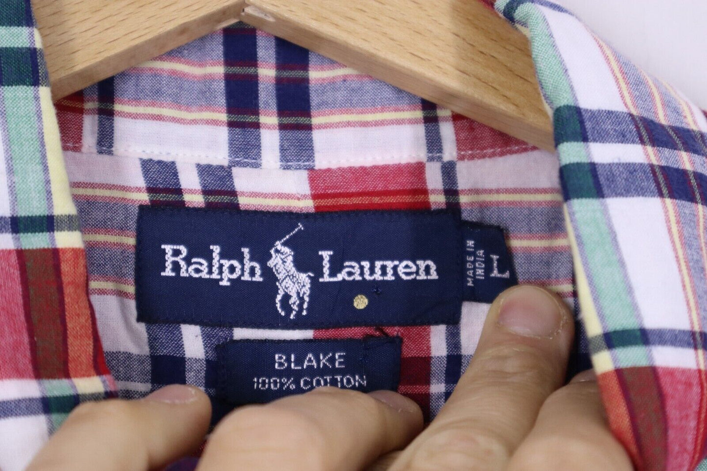 RALPH LAUREN CAMICIA UOMO MAN SHIRT TG.L