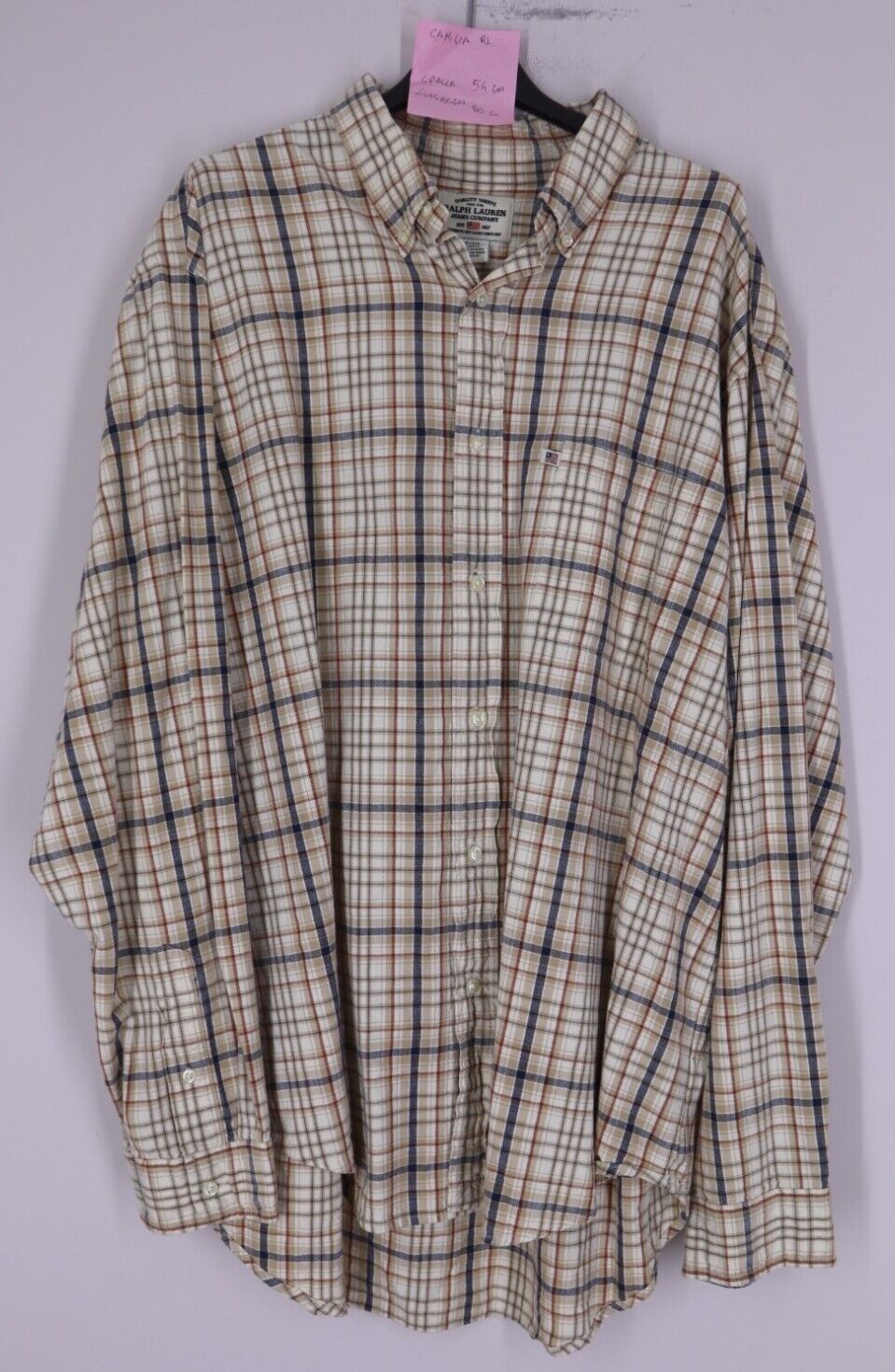 RALPH LAUREN -  CAMICIA UOMO MAN SHIRT TG. XL SIZE XL AMERICAN EDITION