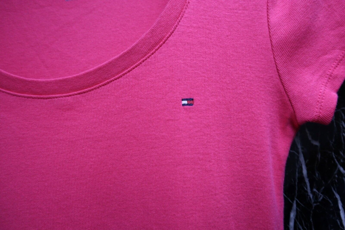 TOMMY HILFIGER T-Shirt Logo maglietta donna WOMAN TG.XS con manica corta