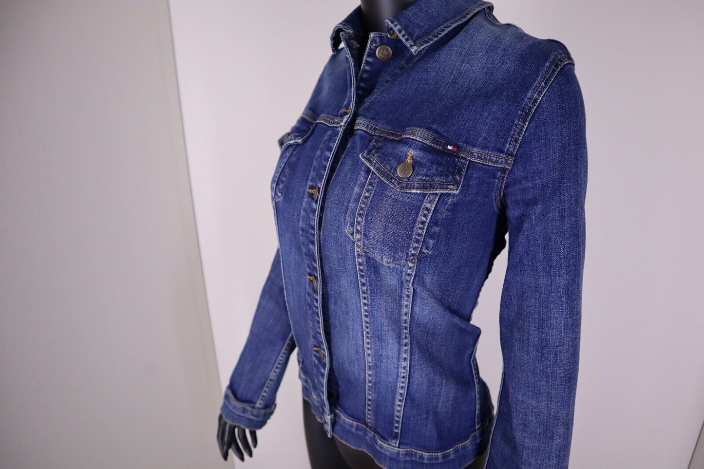 TOMMY HILFIGER DONNA - Giacca Jeans Denim TG L SIZE L