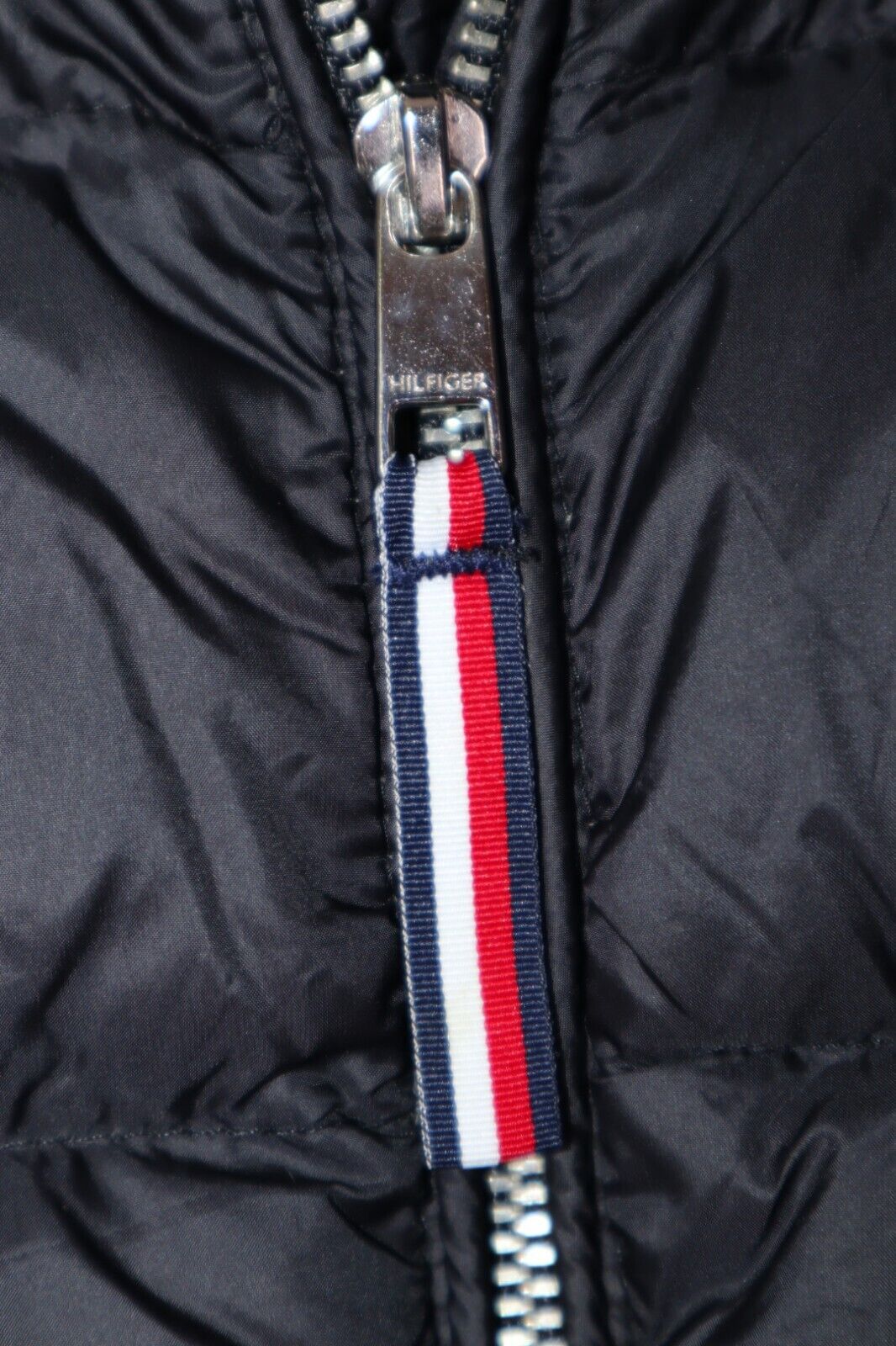 Tommy Hilfiger Giubbotto Donna Taglia L Giubbino Giacca Nero Piumino Inverno