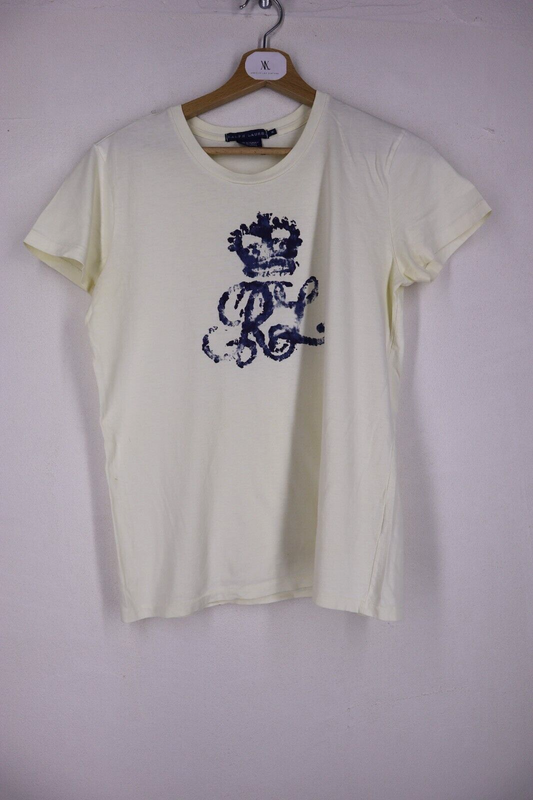 Ralph Lauren Donna - Maglia a Manica corta Cotone Woman Logo TG M EXCLUSIVE