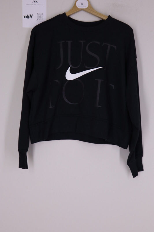 Nike - Felpa girocollo da Donna Nera Crew neck Sportiva TG S SIZE S