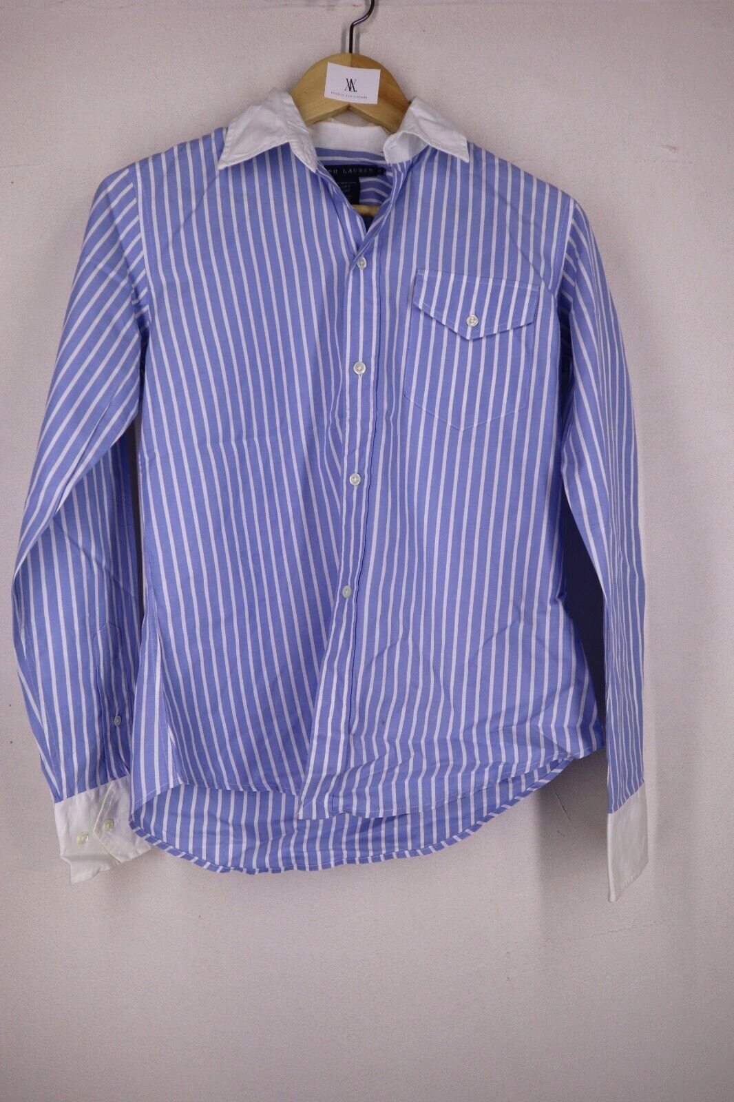 RALPH LAUREN CAMICIA DONNA TG S SIZE 4 WOMAN CASUAL VINTAGE SHIRT