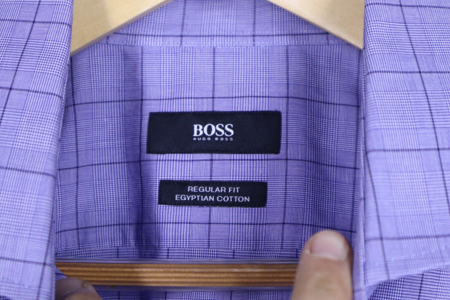 HUGO BOSS Camicia  Shirt Chemise TG L Uomo COLORE BLU