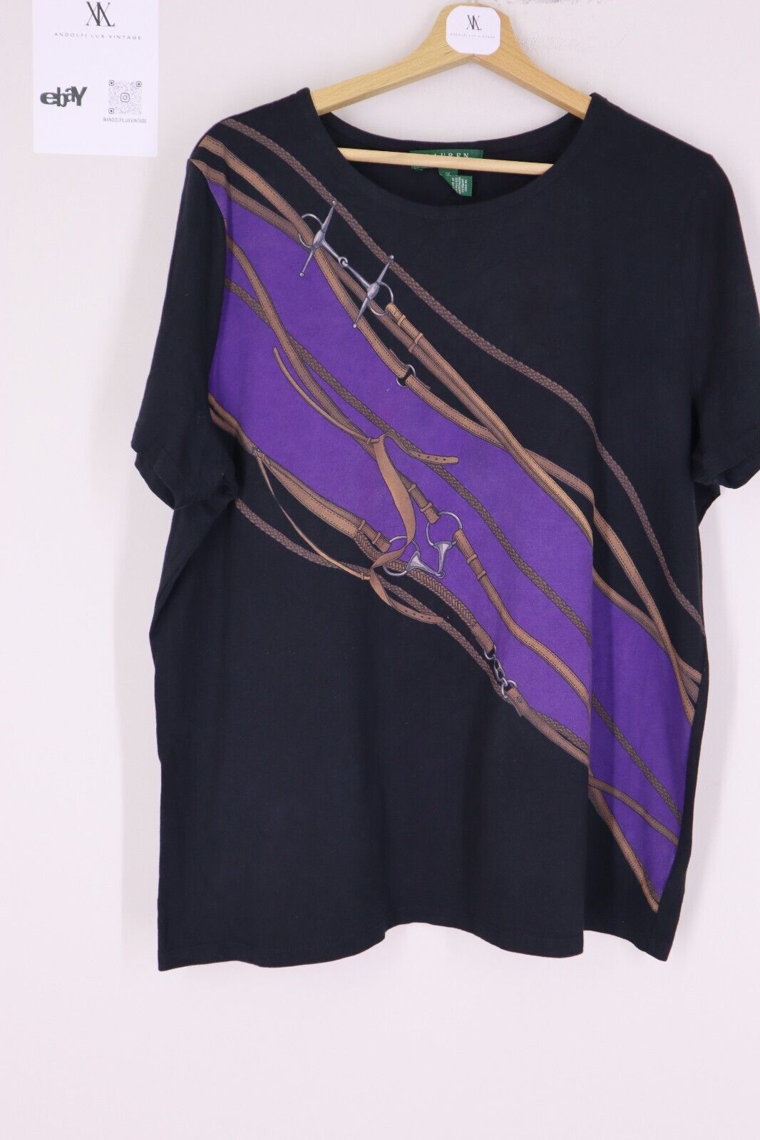 Ralph Lauren - Donna T-Shirt TG XL SIZE XL Woman Manica Corta