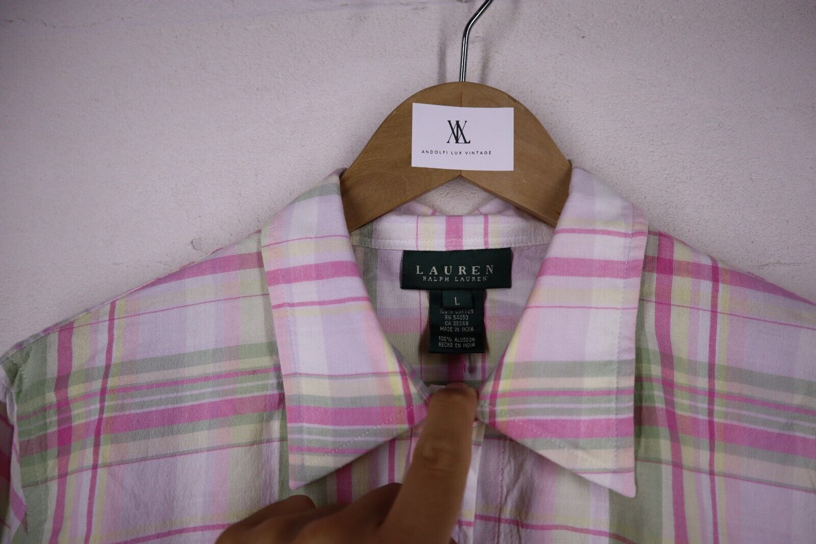 RALPH LAUREN CAMICIA DONNA TG M SIZE M WOMAN CASUAL VINTAGE SHIRT