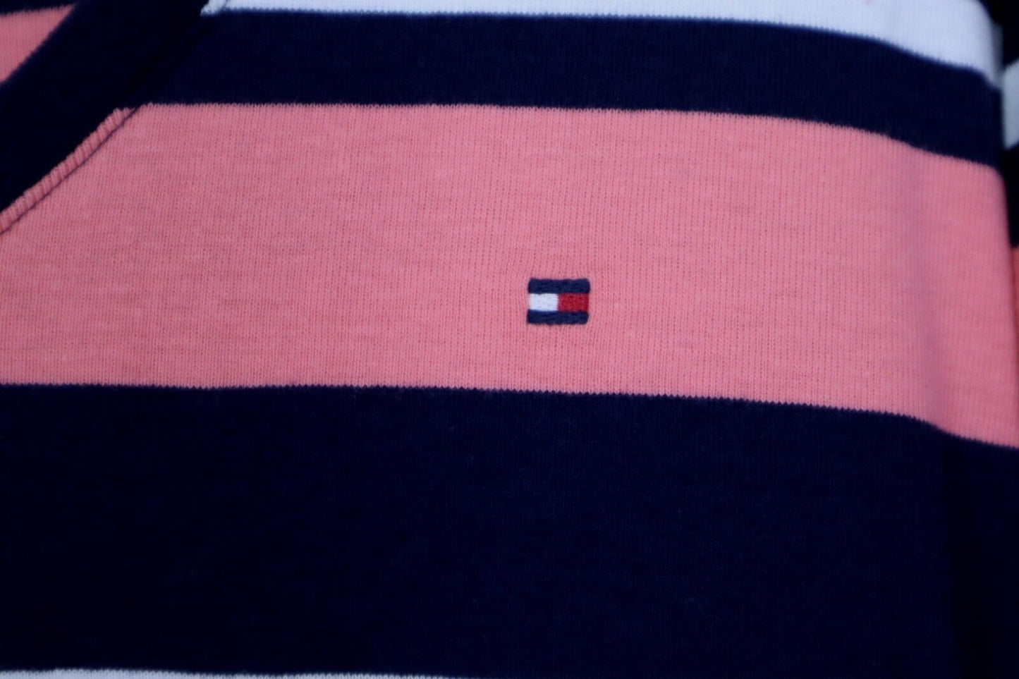 Tommy Hilfiger Donna Taglia L Maglione Maglioncino Cotone Pullover Pull Logo