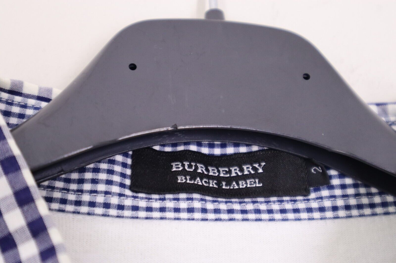 Burberry - Polo Uomo Bianco White Logo Taglia M Size 2 Black Label