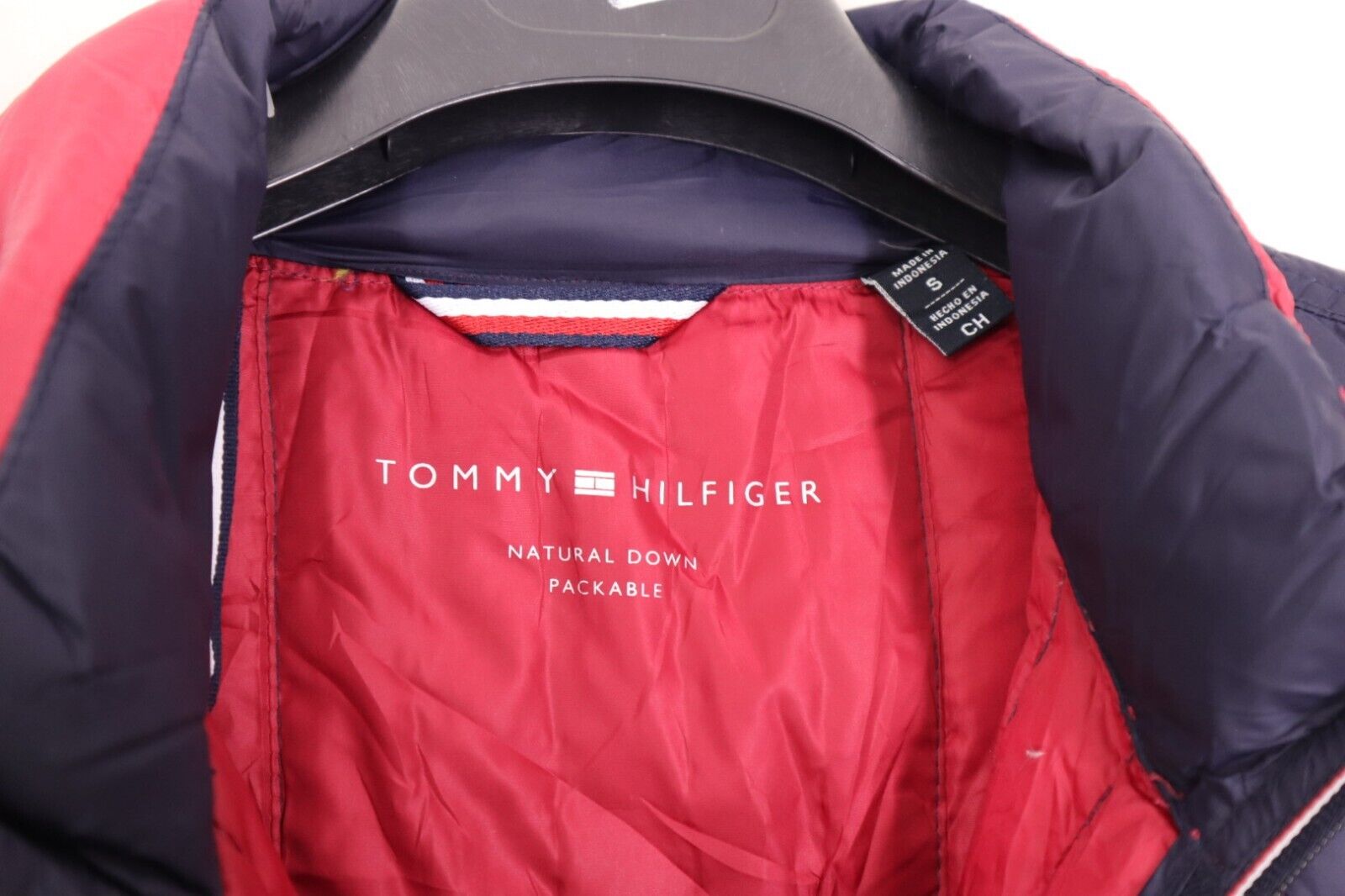 Tommy Hilfiger Giubbotto Uomo Taglia S Giubbino Giacca Blu Piumino Inverno