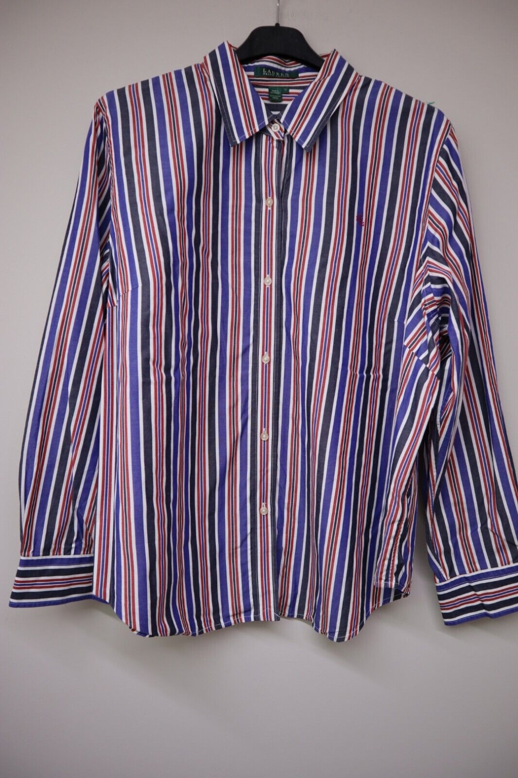 RALPH LAUREN - CAMICIA DONNA WOMAN SHIRT RIGHE OXFORD TG XL SIZE XL