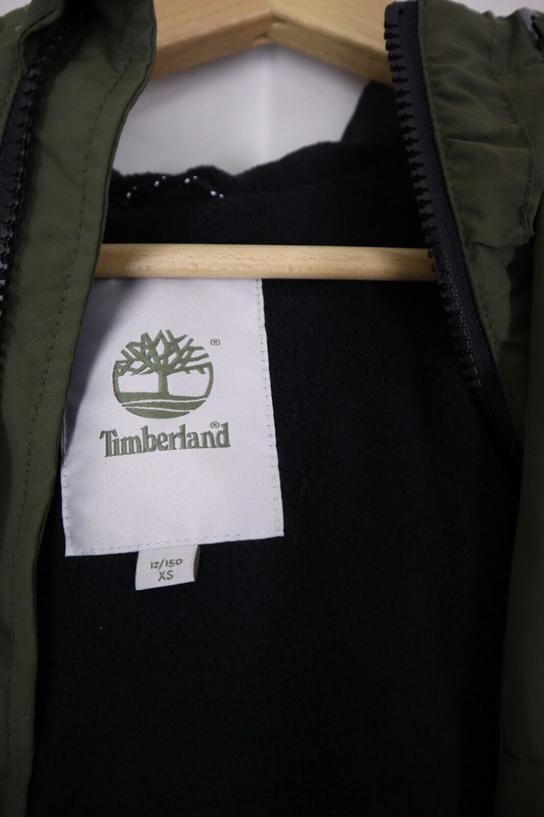 TIMBERLAND - Ragazzo 12Y Jacket Giubbino Giubbotto Giaccone Verde Marrone TG XS