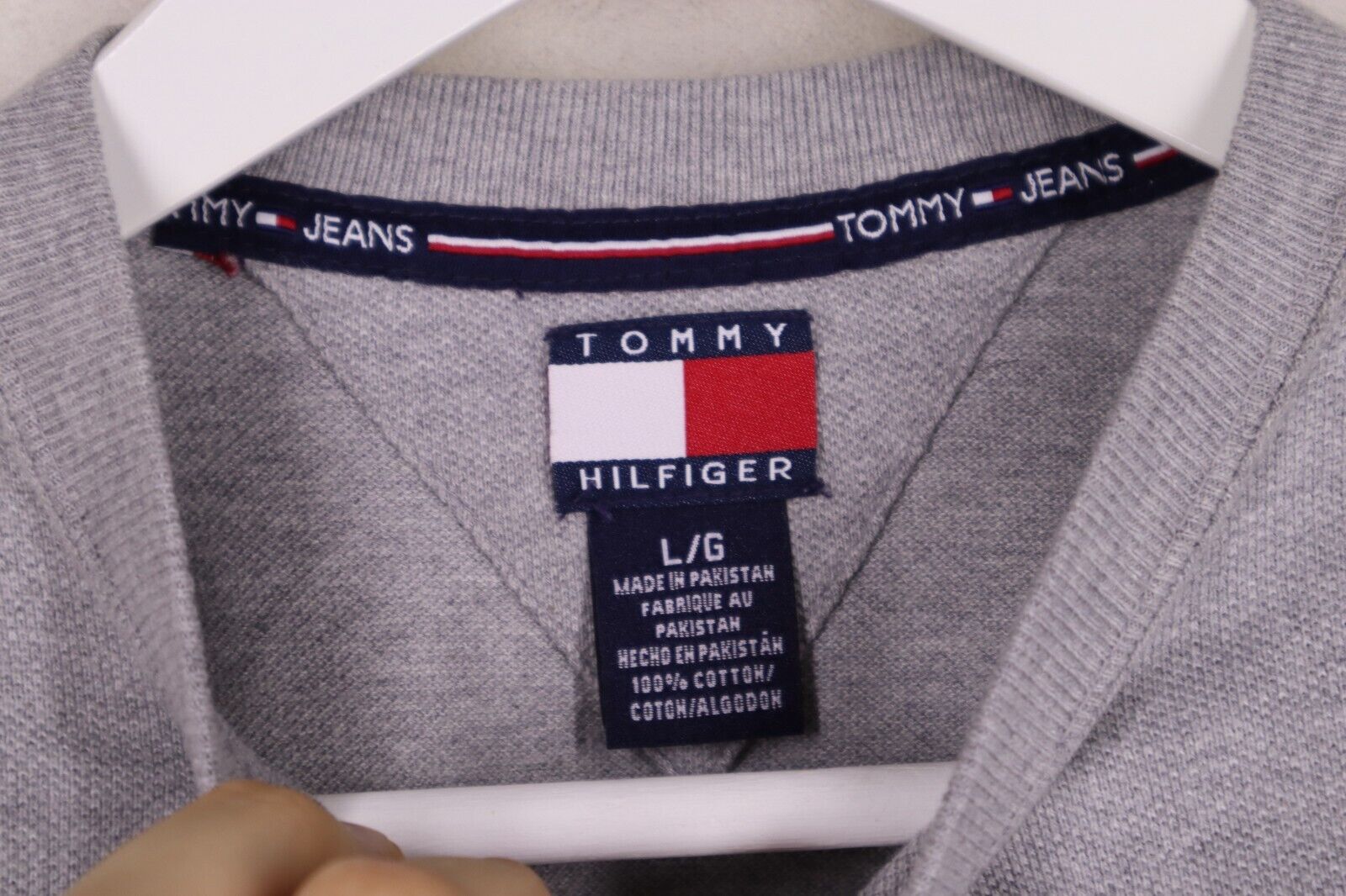 TOMMY HILFIGER T-Shirt Logo donna WOMAN TG L SIZE L con manica corta EXCLUSIVE