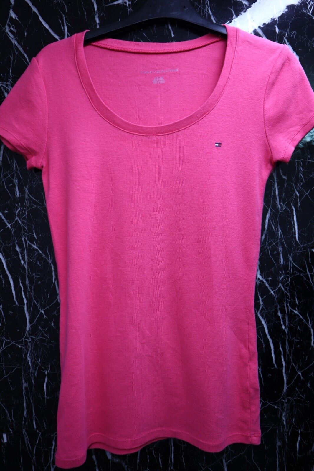 TOMMY HILFIGER T-Shirt Logo maglietta donna WOMAN TG.XS con manica corta