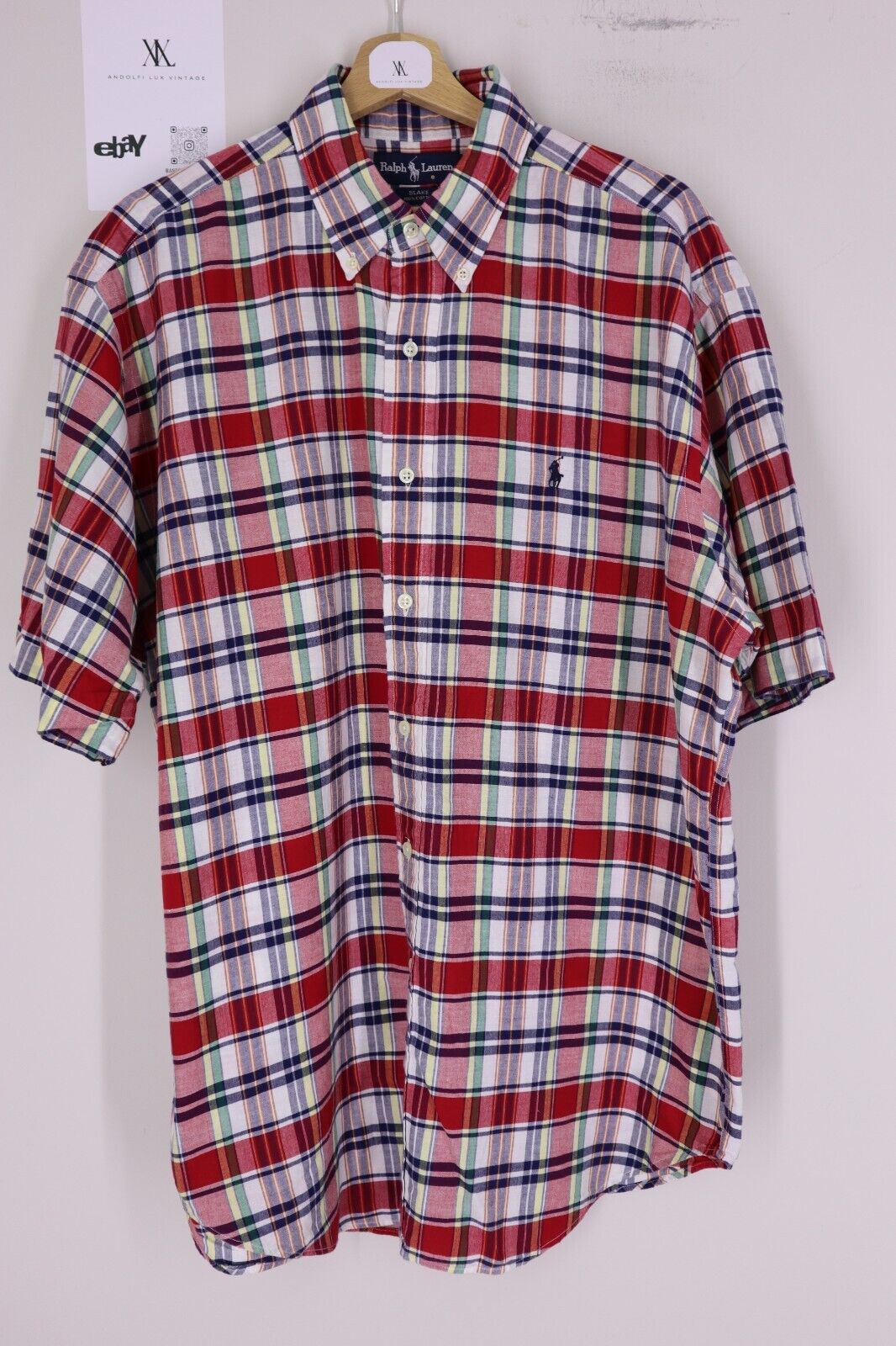 RALPH LAUREN CAMICIA UOMO MAN SHIRT TG.L