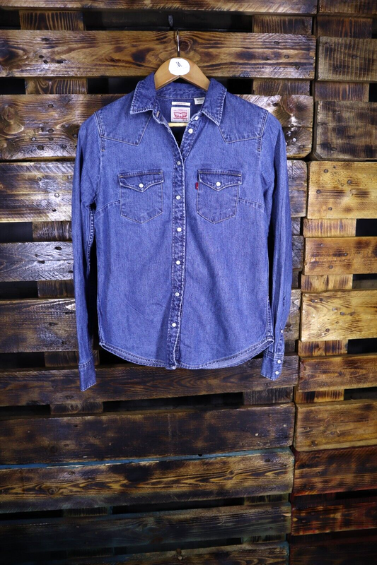 Levis - Camicia DONNA  DENIM Cotone Manica lunga  TG XS SIZE XS