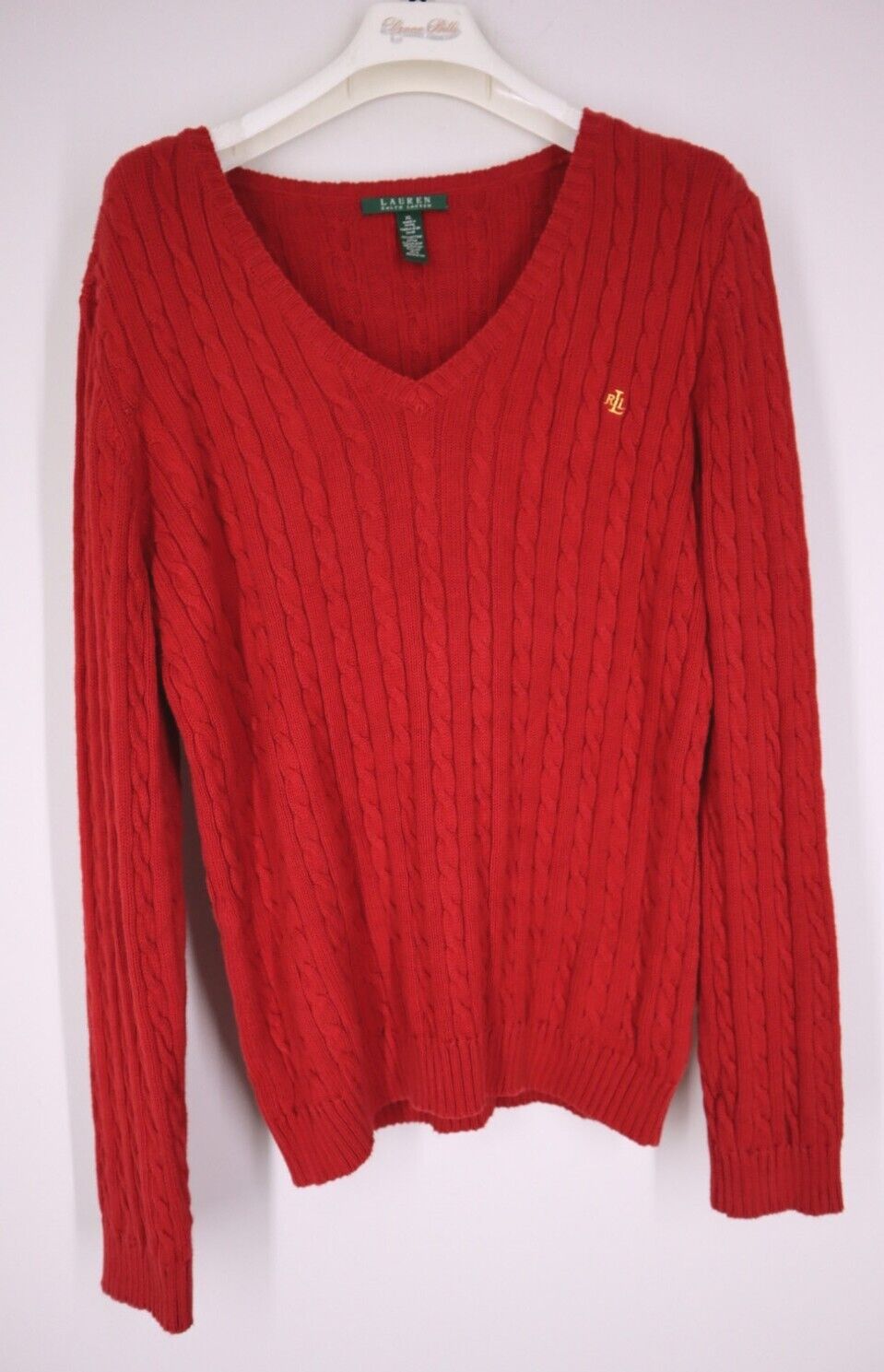 Maglione Ralph Lauren Donna Maglioncino Intrecciato Sweater Woman TG XL SIZE XL