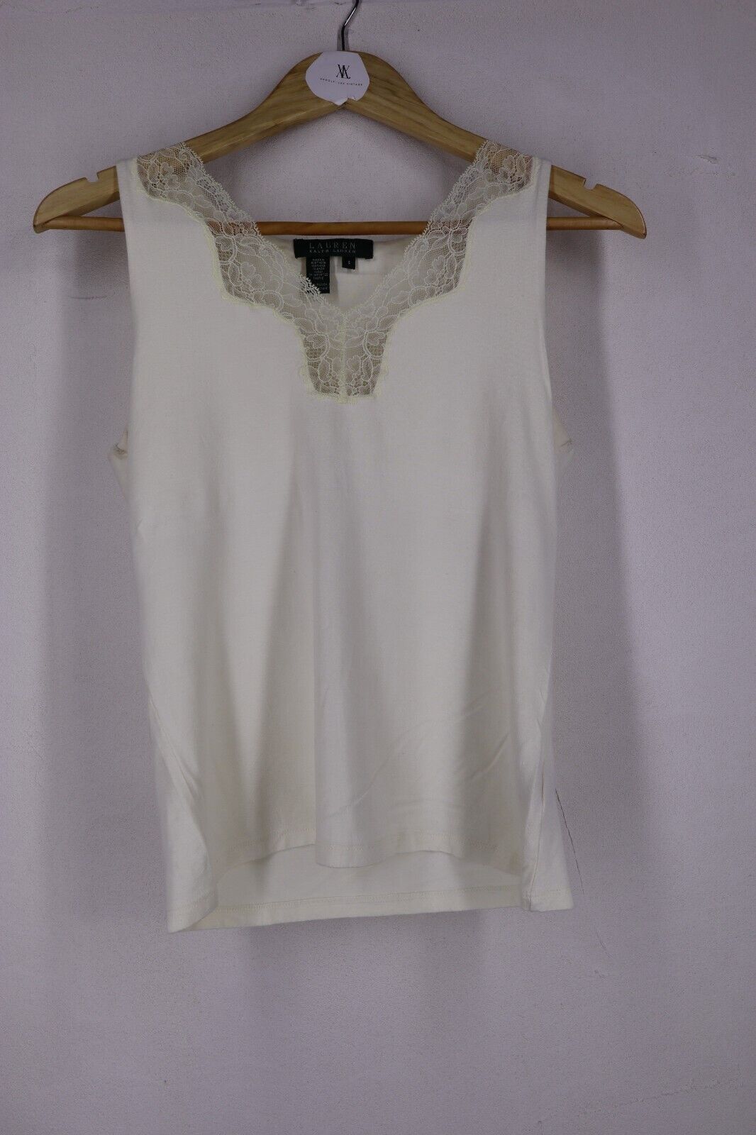 T-Shirt Canotta Ralph Lauren Donna TG S SIZE S Cotone