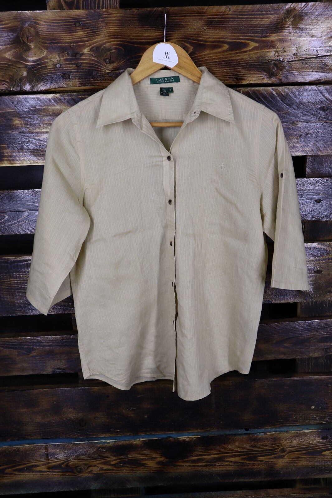 RALPH LAUREN CAMICIA DONNA TG M SIZE M WOMAN CASUAL VINTAGE SHIRT