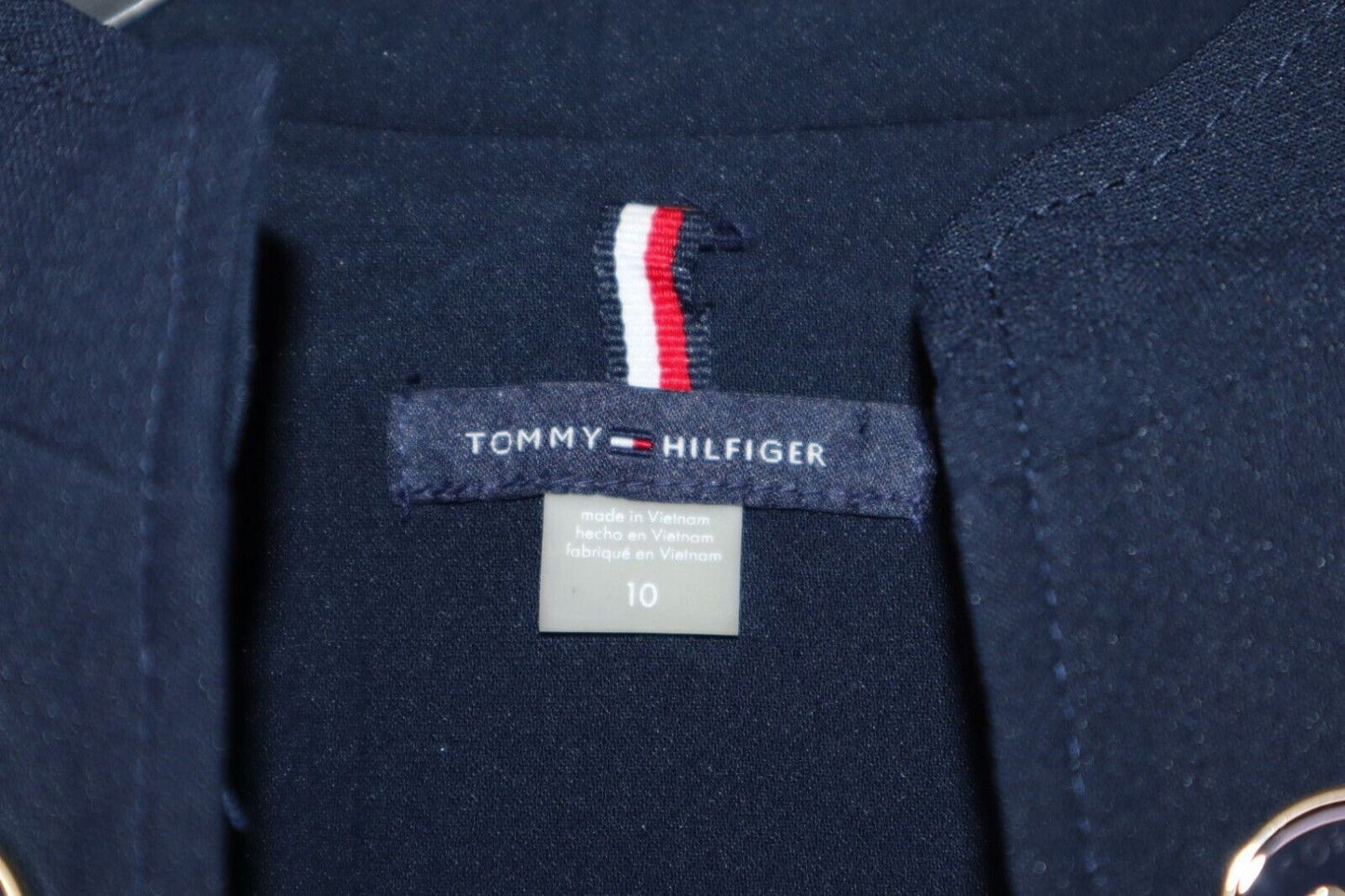 Cappotto Giacca Tommy Hilfiger Monopetto In Misto Lana (SIZE 10) TG M