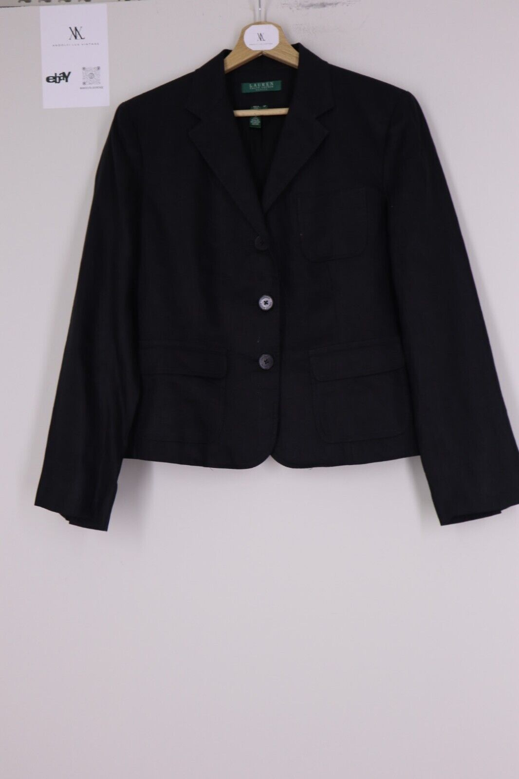 Ralph Lauren - Donna Blazer Giacca Woman TG XS SIZE XS 100% Lino